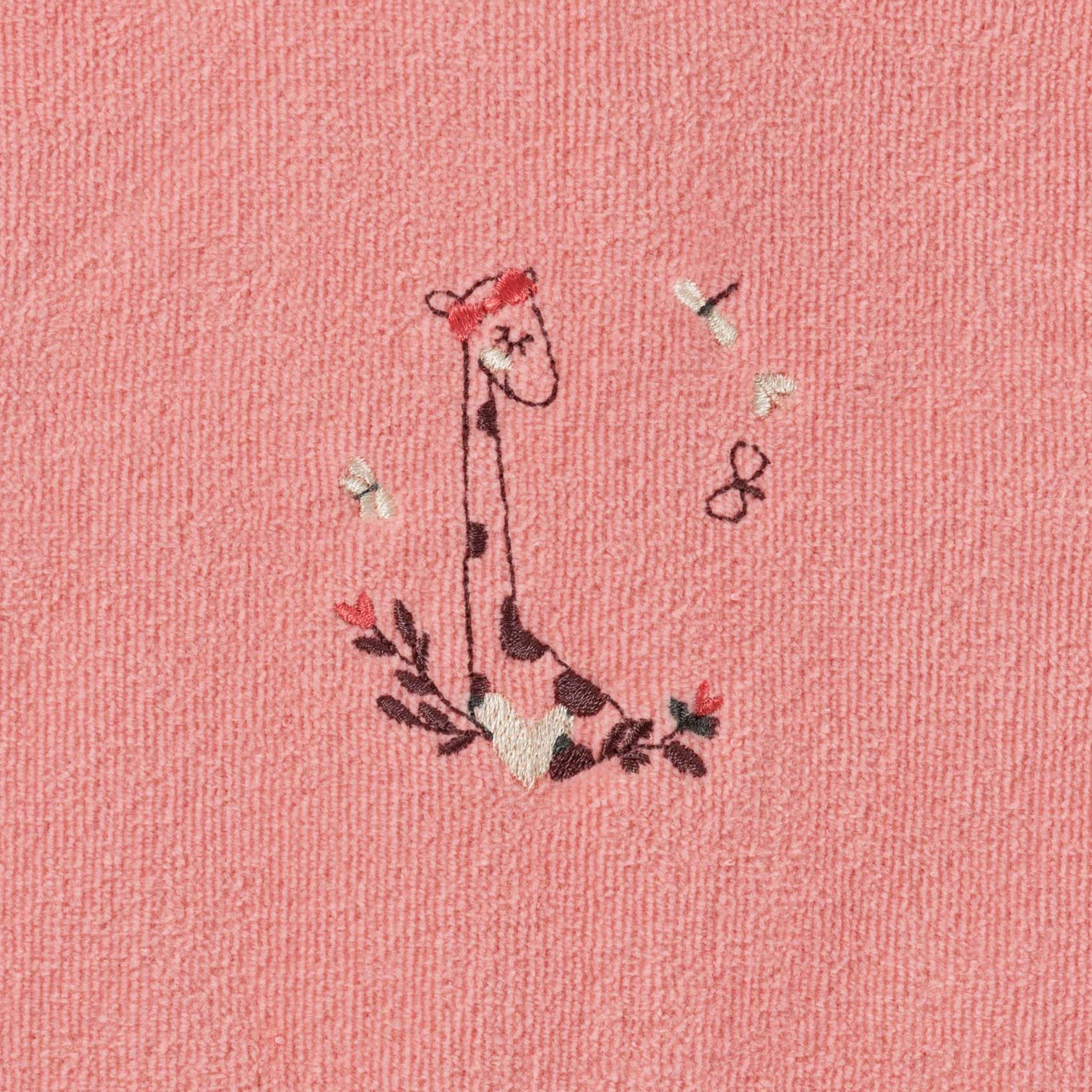 Festine Organic Cotton Velvet Bib Sorbet Pink - Image 2