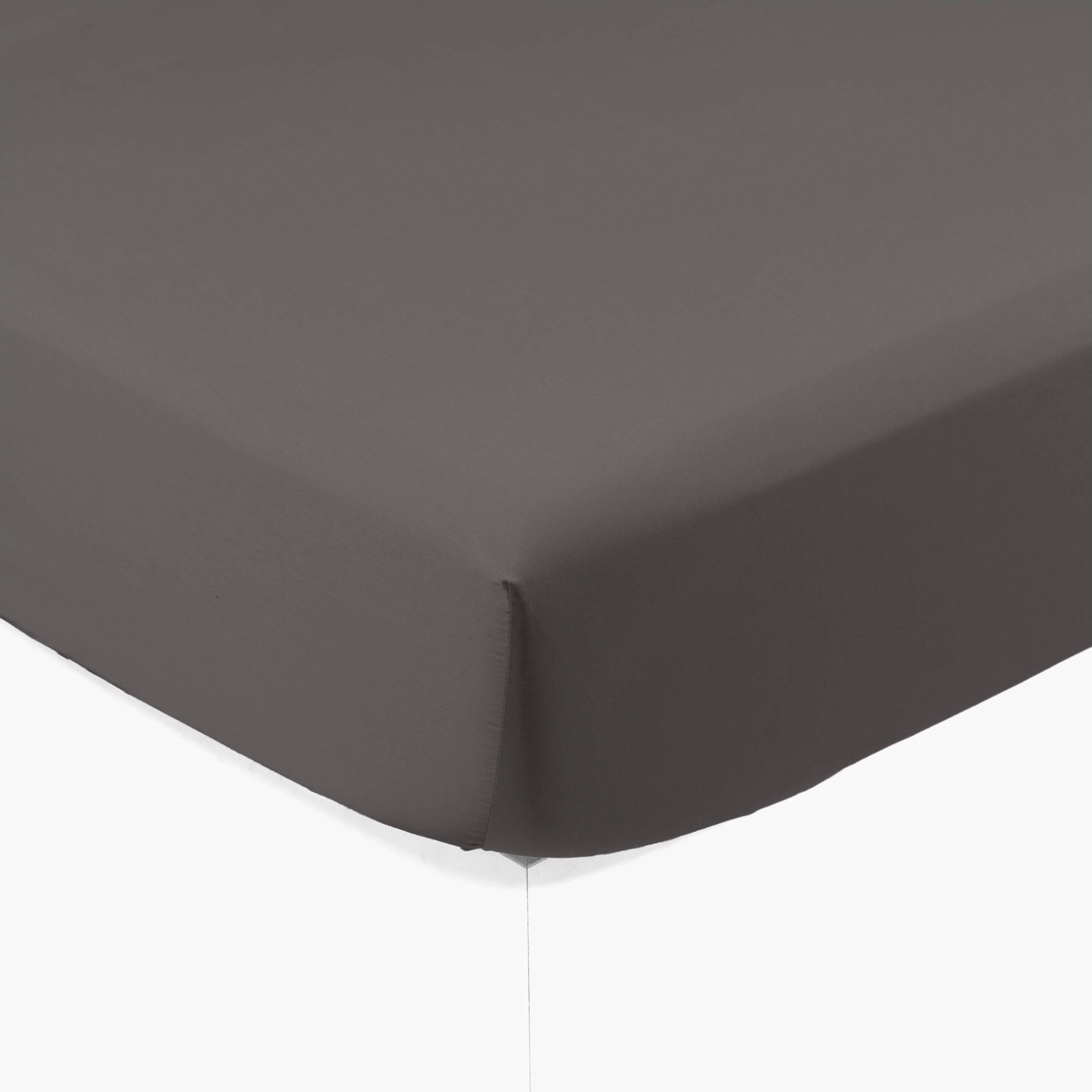 Quartz Organic Washed Cotton Fitted Sheet - Pebble - Image 2