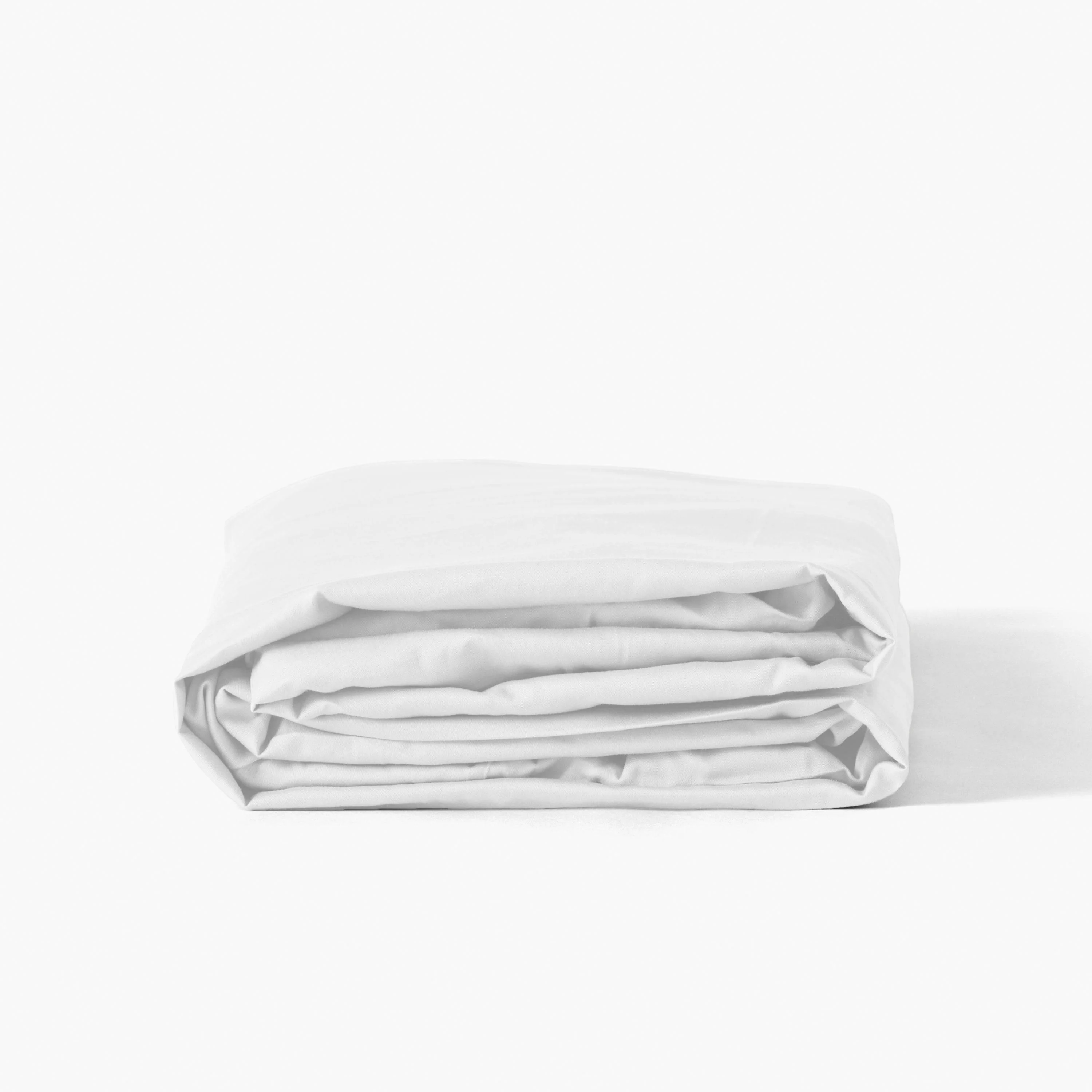 Quartz Organic Washed Cotton Fitted Sheet - White