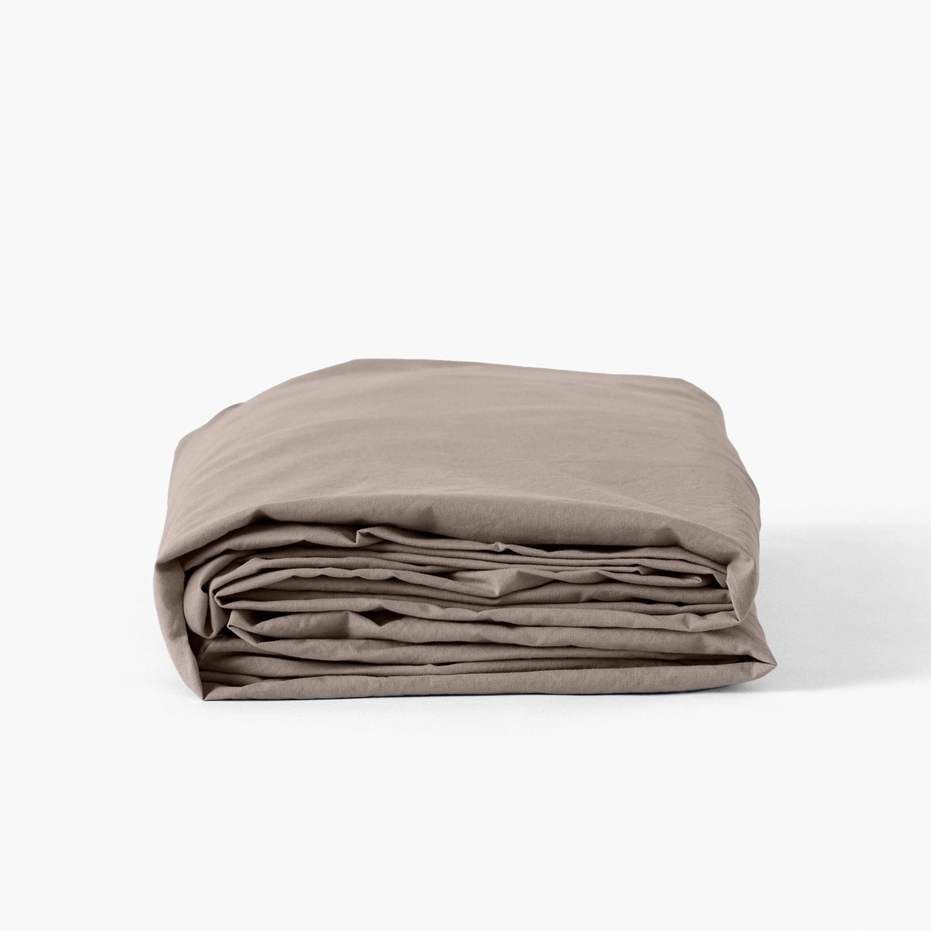 Songe Washed Cotton Fitted Sheet - Greige