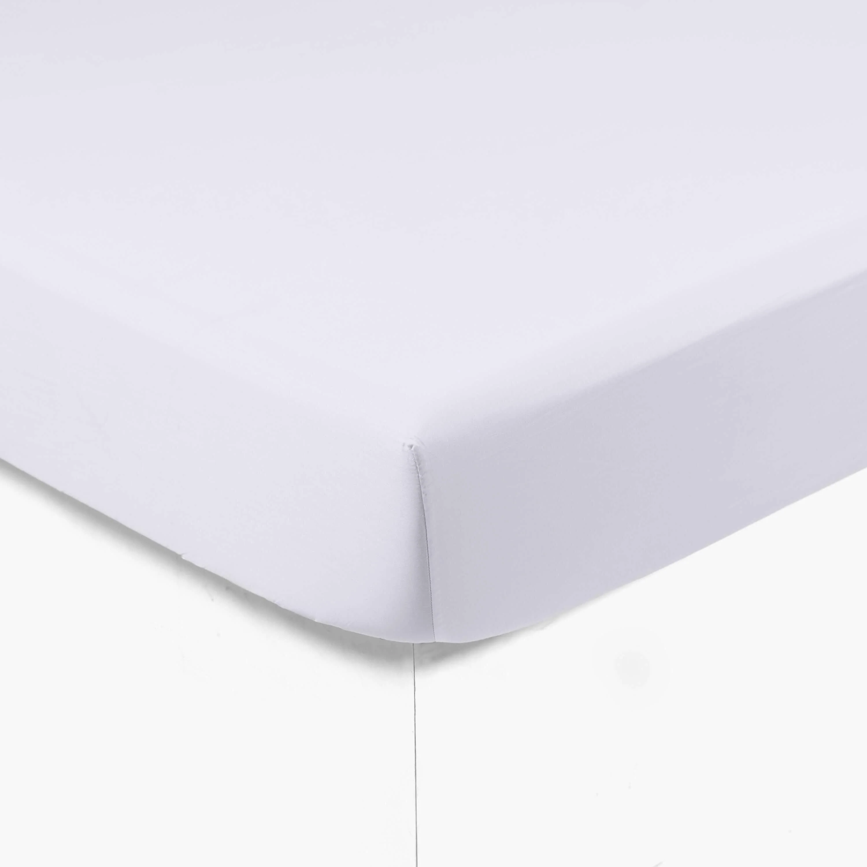 Prestige Cotton Sateen Fitted Sheet - White - Image 3
