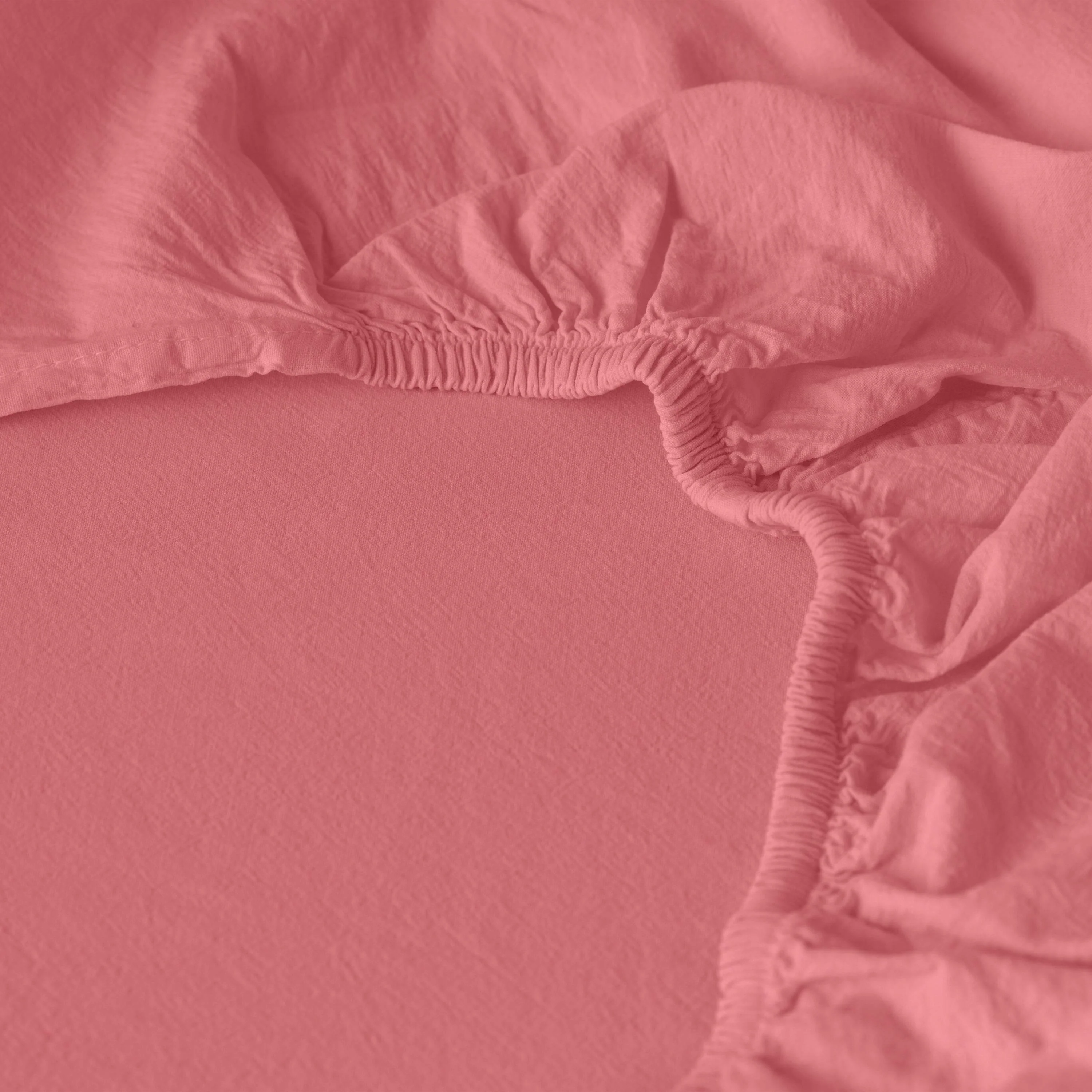 Souffle Organic Cotton Fitted Sheet - Petal - Image 2