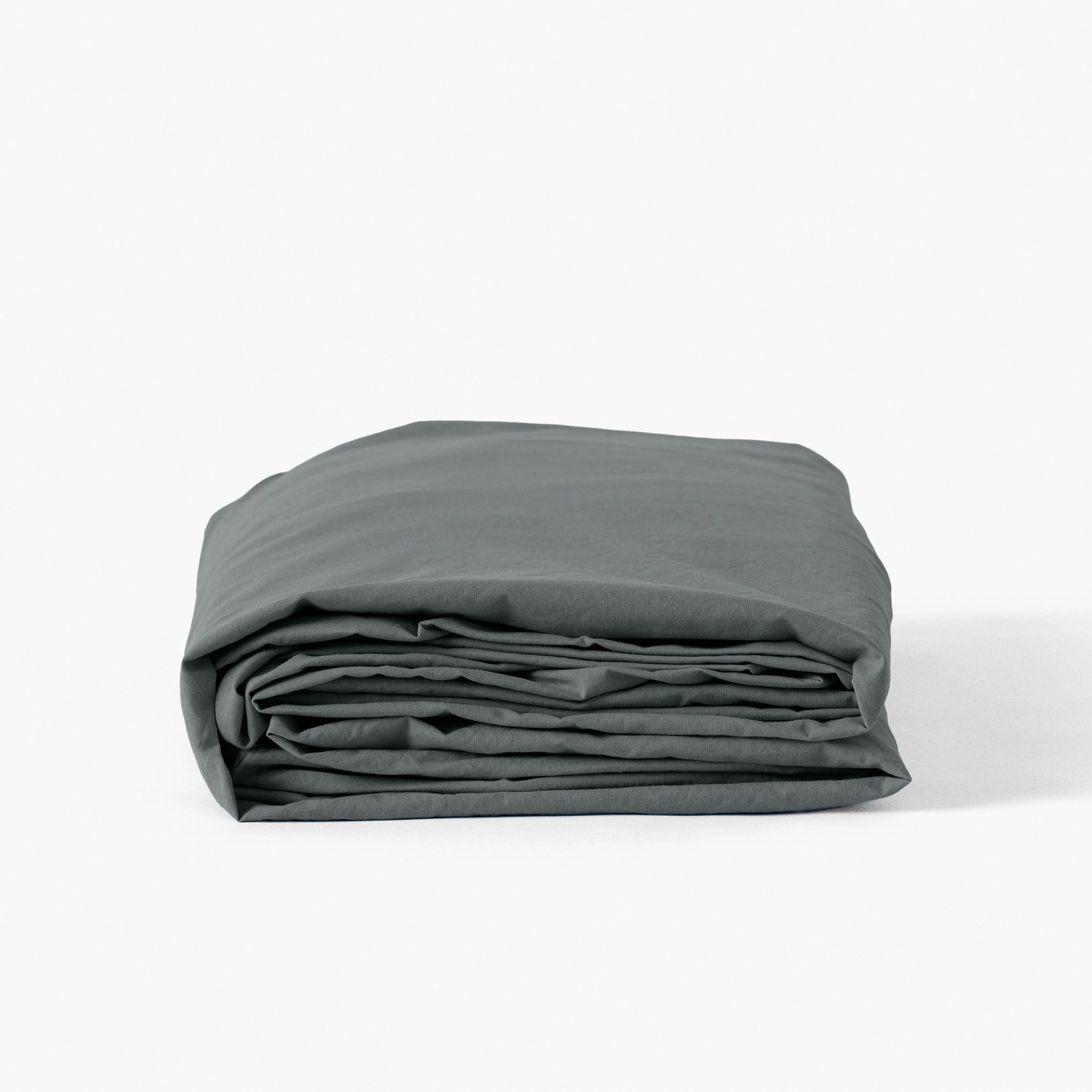 Songe Washed Cotton Fitted Sheet - Ash Khaki