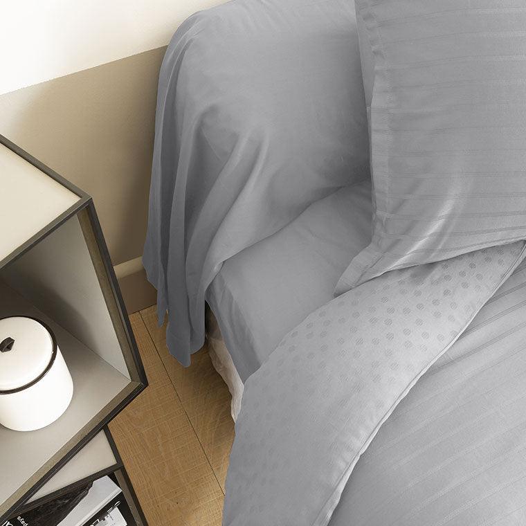 Prestige Cotton Sateen Fitted Sheet - Tourterelle - Image 2