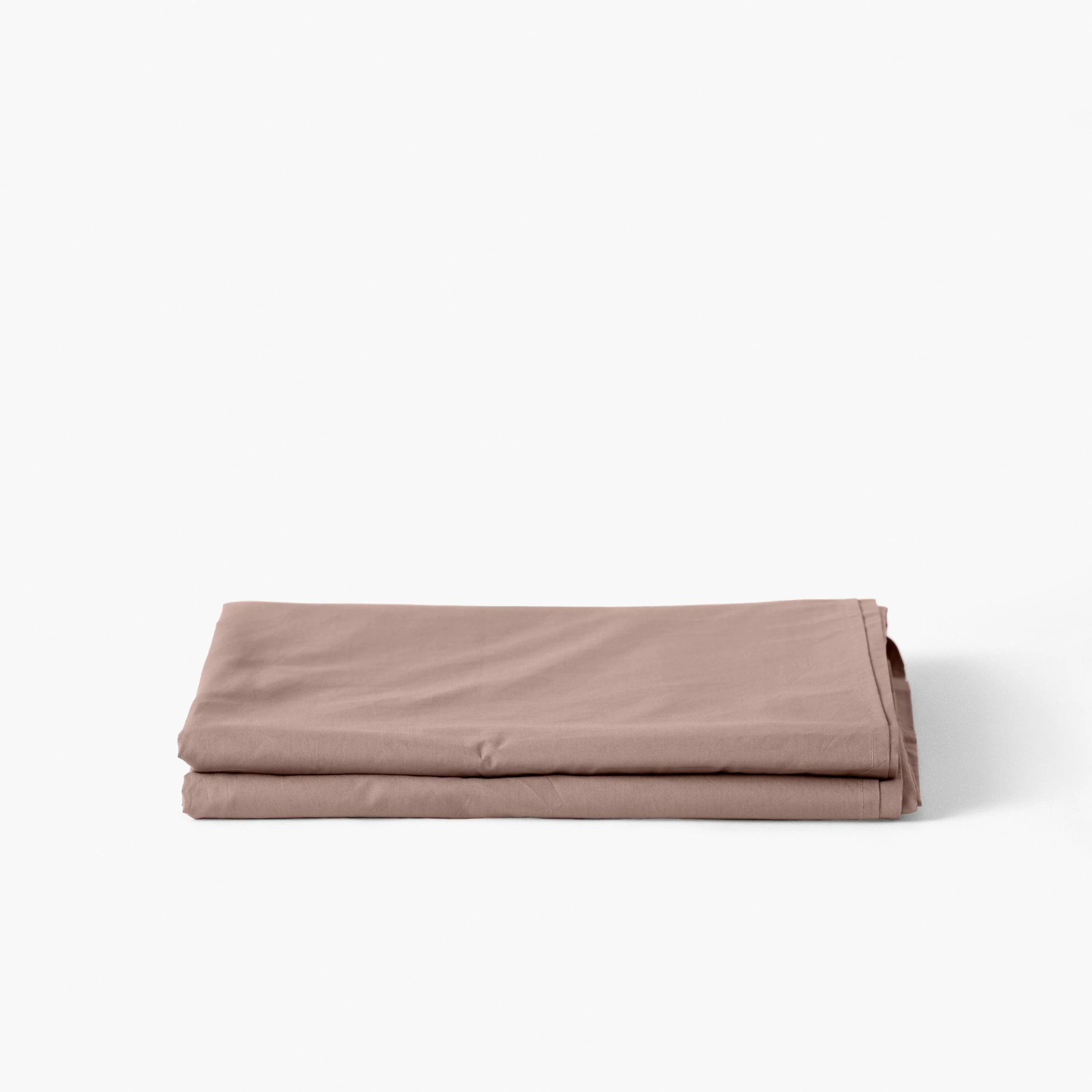 Neo Cotton Percale Flat Sheet - Taupe - Image 2