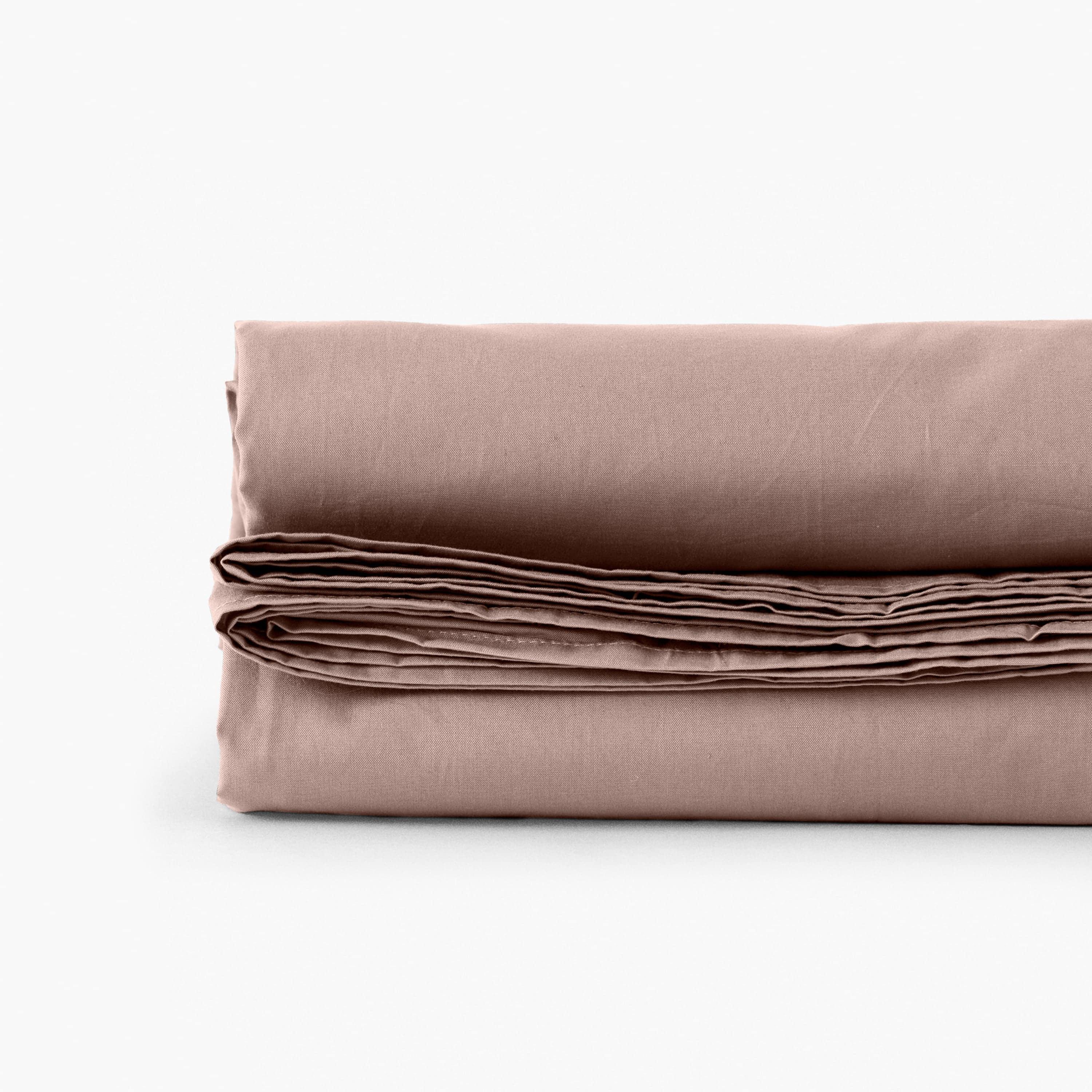 Neo Cotton Percale Flat Sheet - Taupe - Image 3