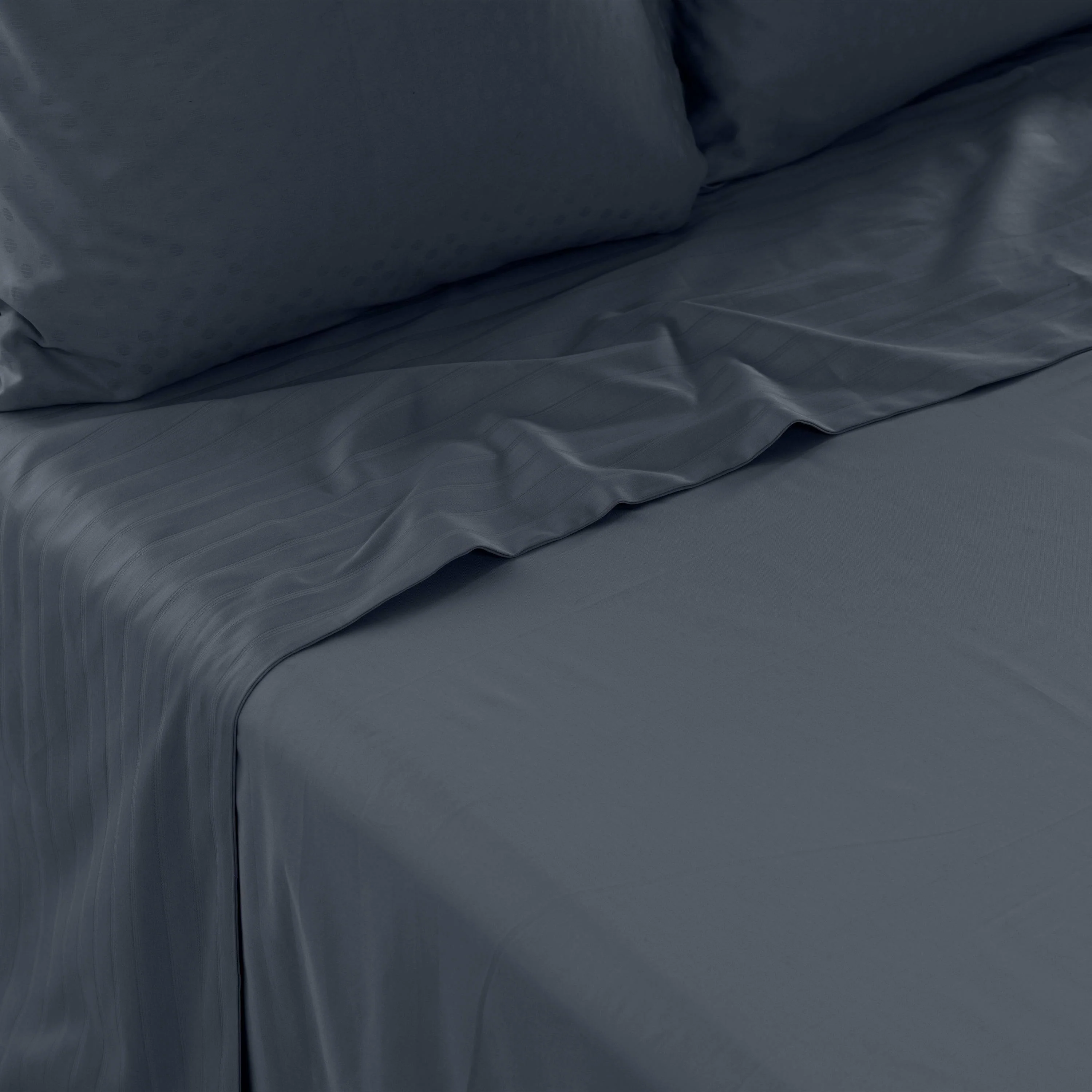 Prestige Cotton Sateen Flat Sheet - Midnight Blue - Image 4