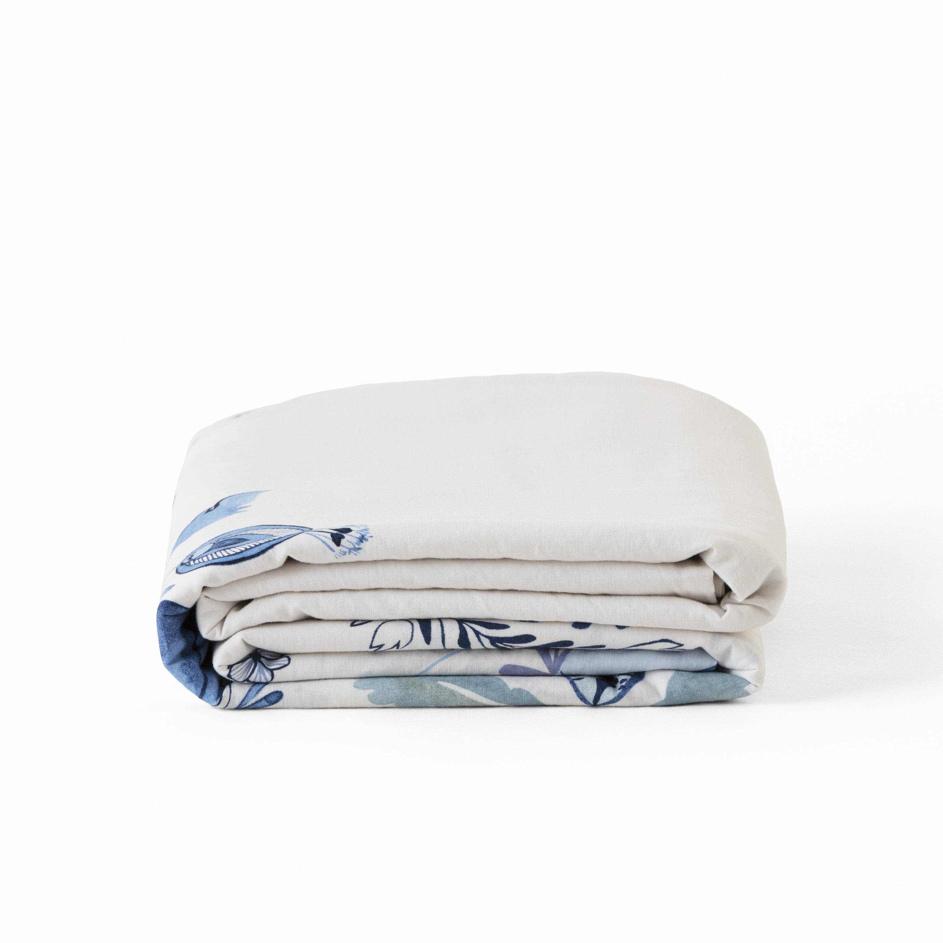 Flatsheet in Linen and Washed Cotton Madeleine