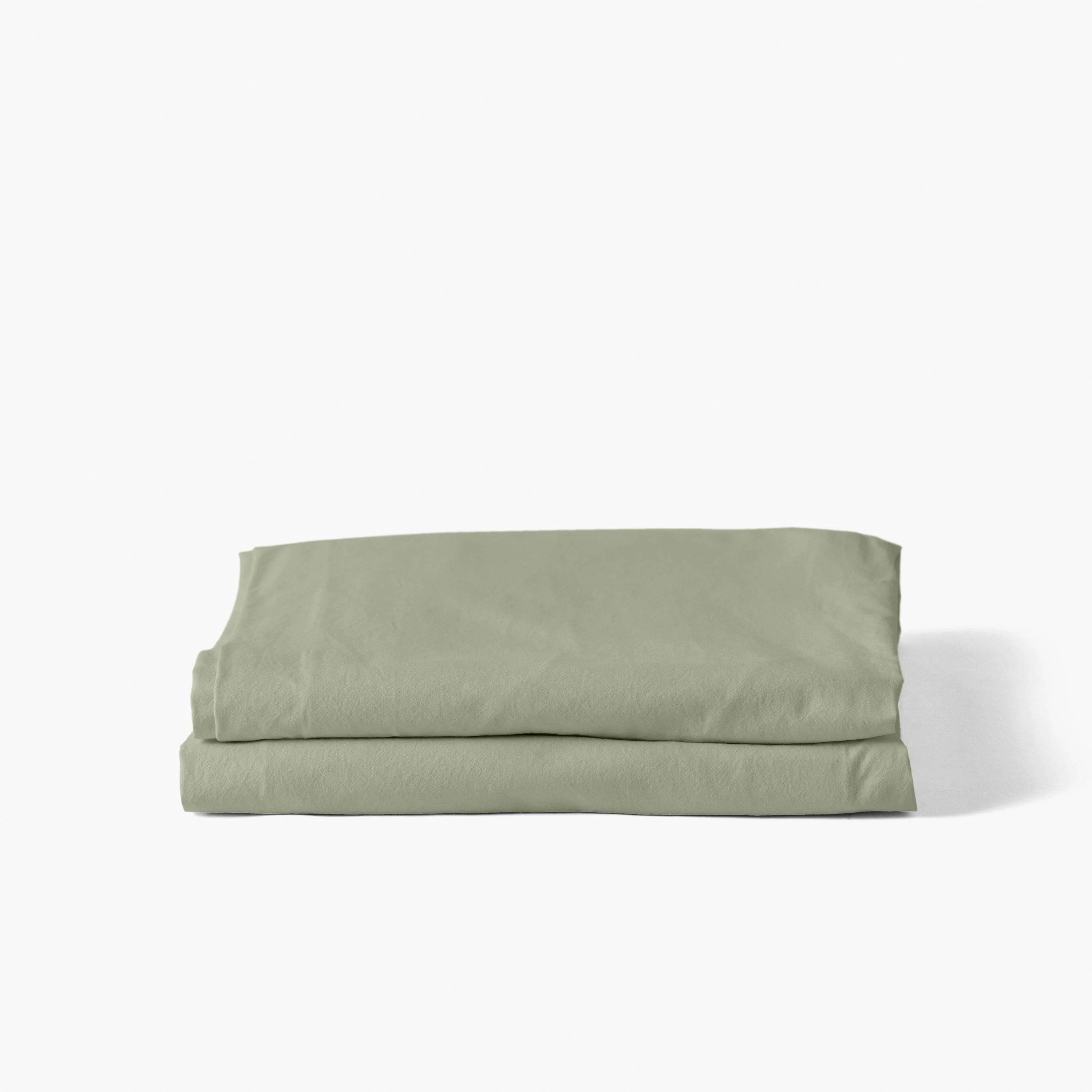 Souffle Organic Cotton Flat Sheet - Sage - Image 2