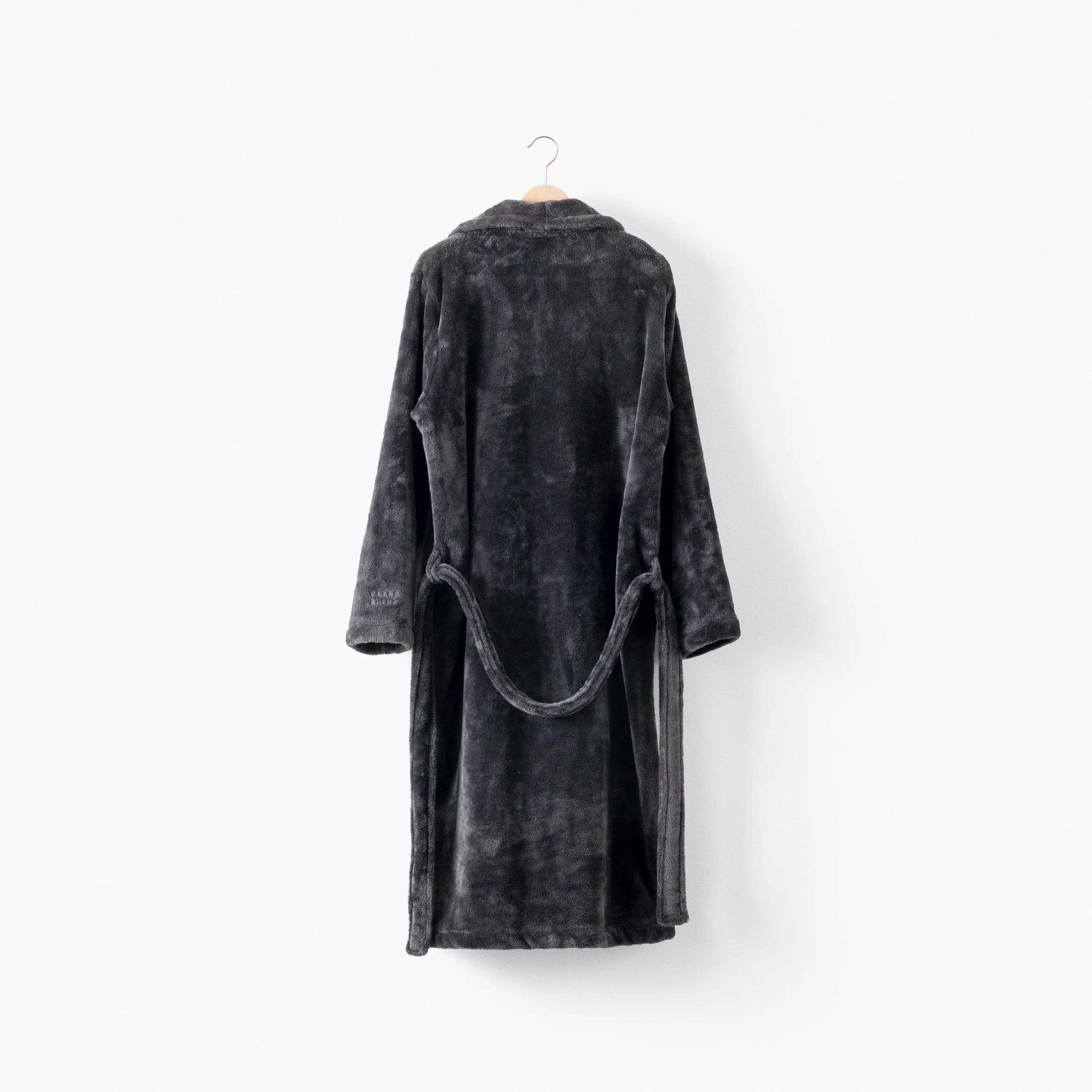 Gabriel Men's Fleece Dressing Gown - Carbon Grey - Image 3