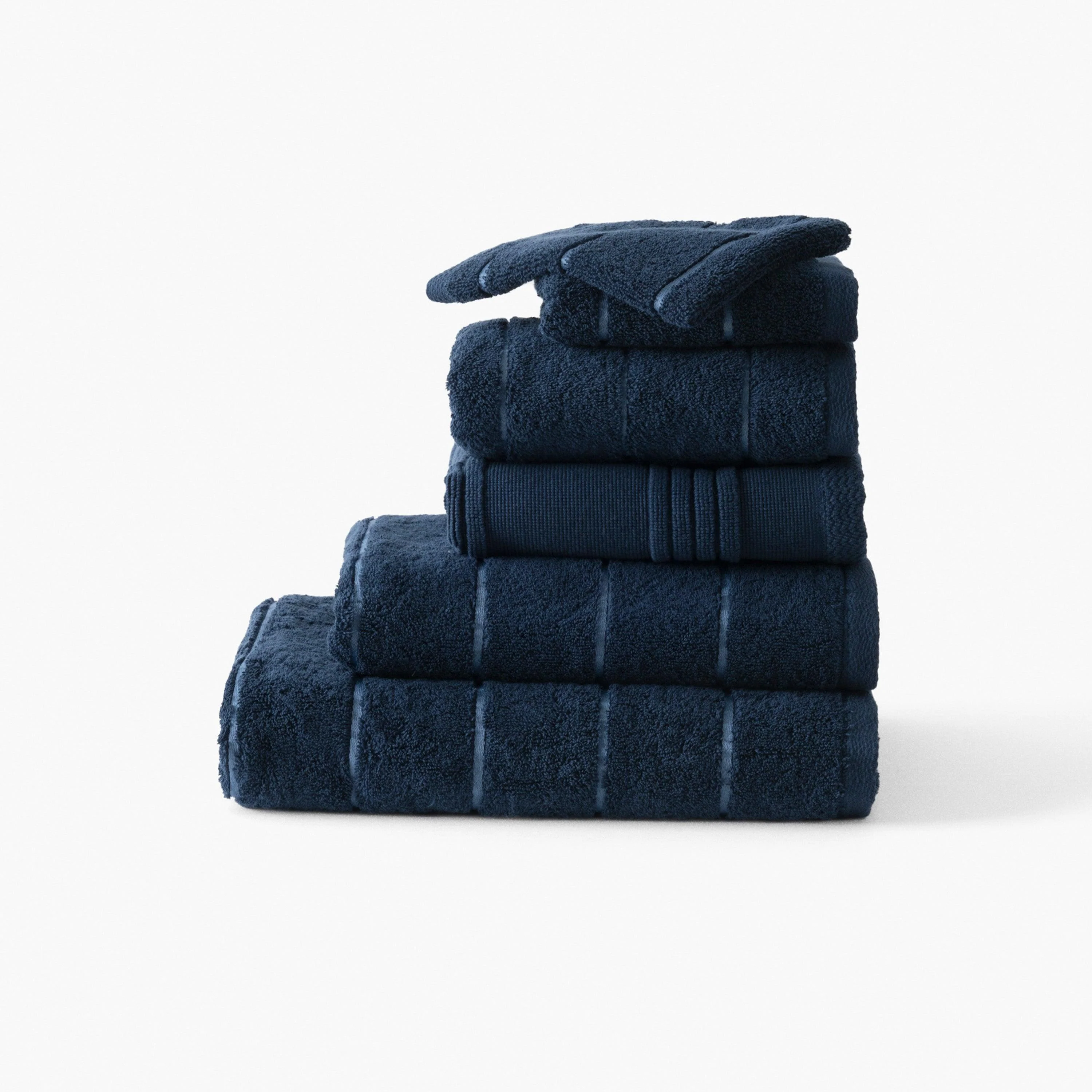 Hypnotic Cotton Bath Mat - Navy - Image 3