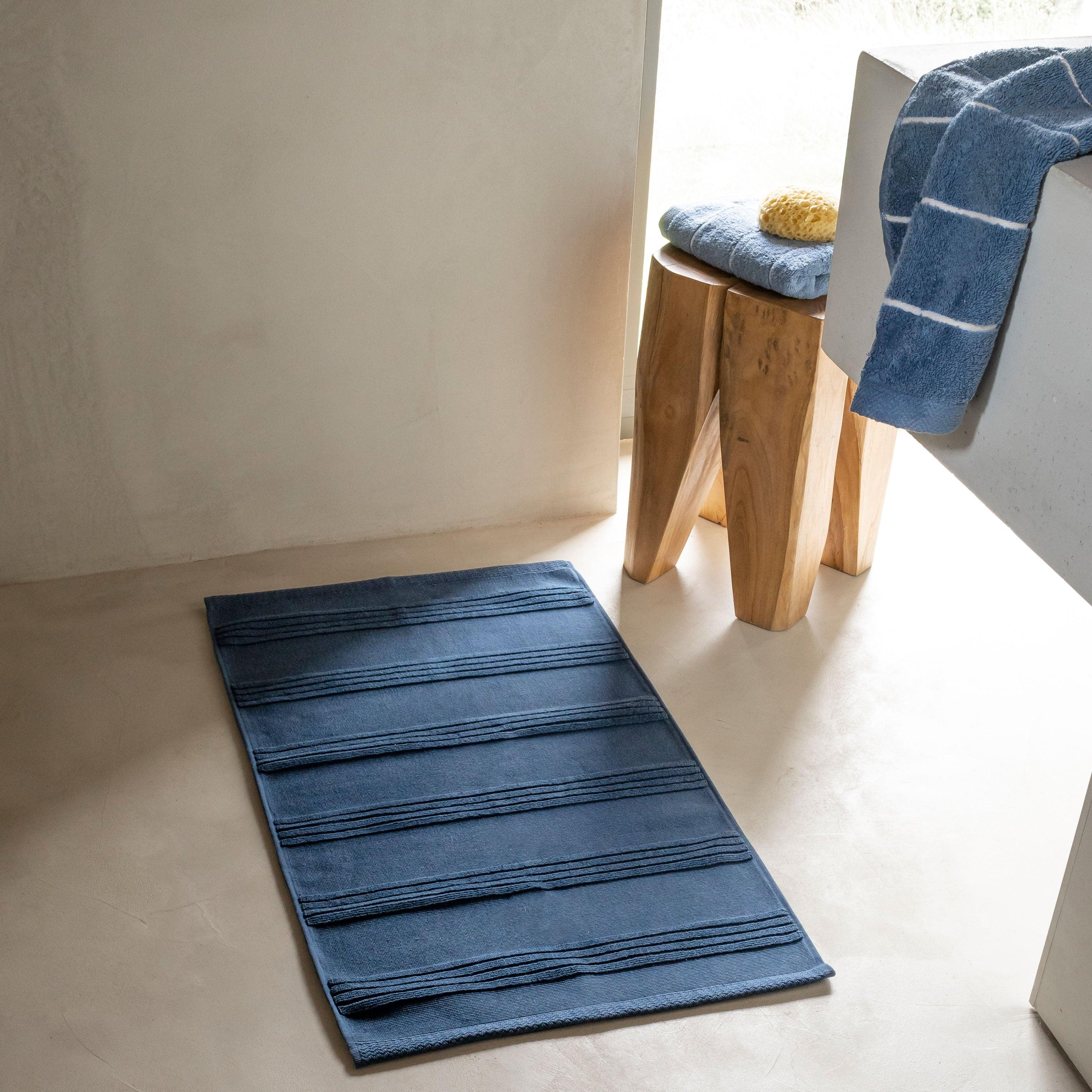 Hypnotic Cotton Bath Mat - Navy - Image 4