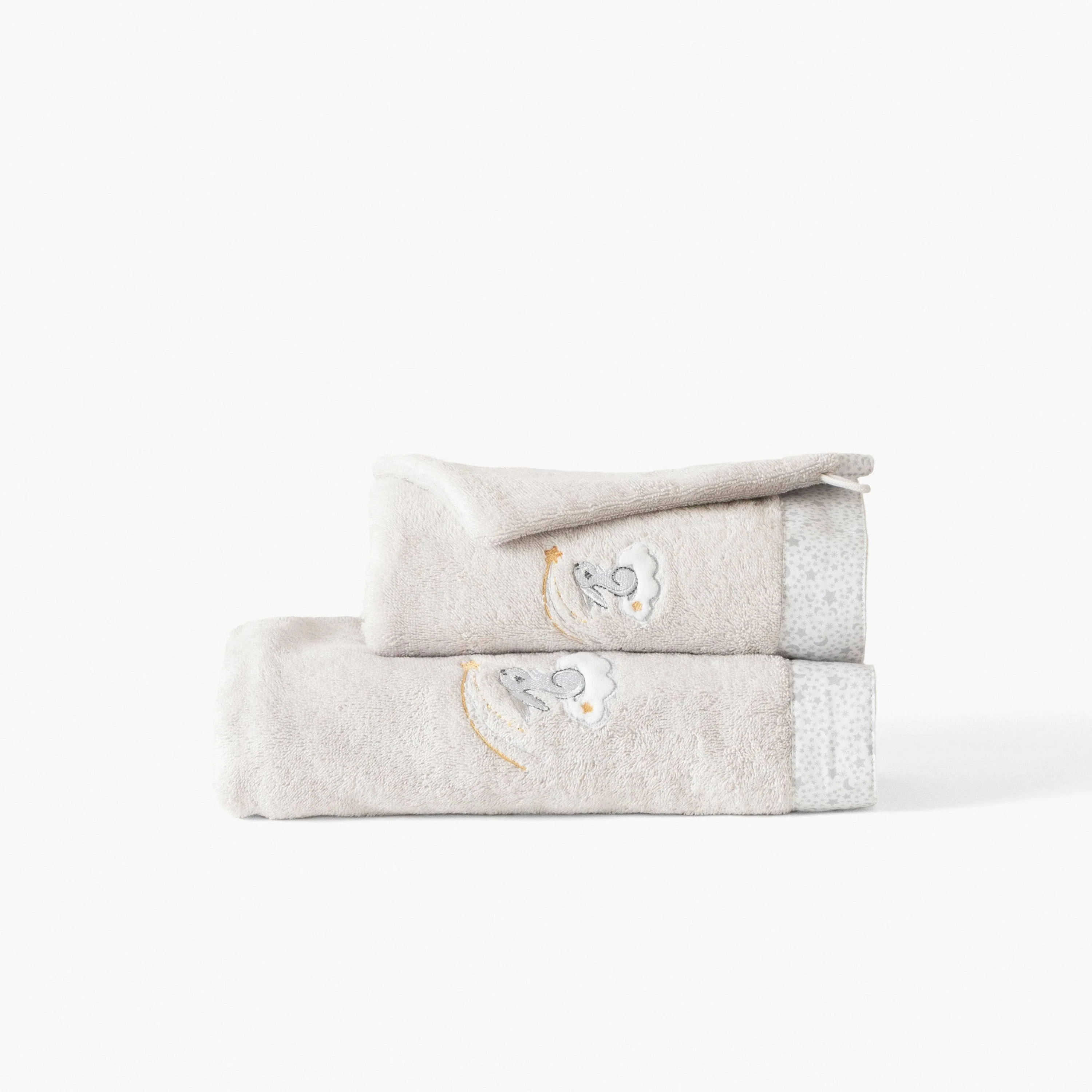 Illumine Organic Cotton Bath Towel - Chalk Grey - Image 3