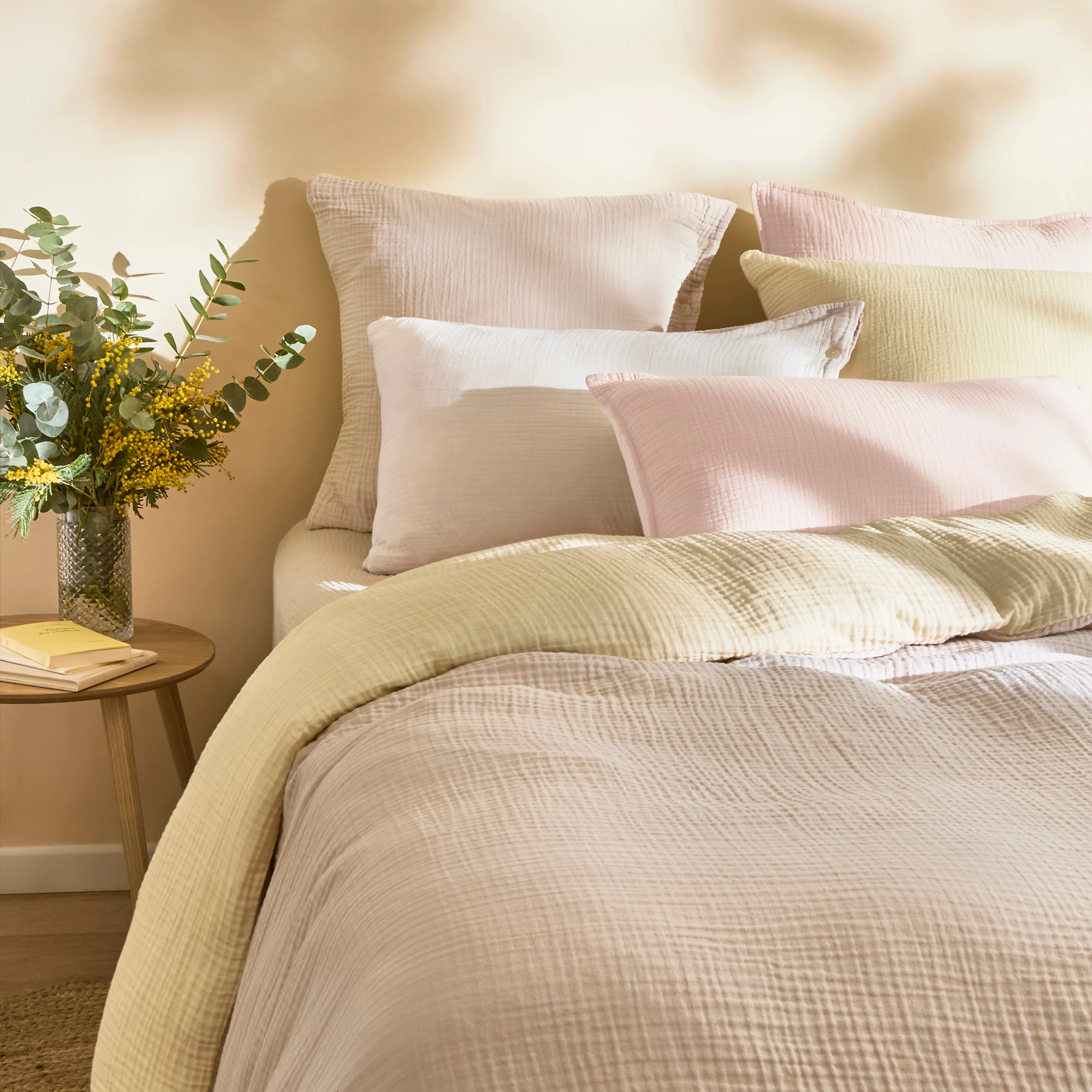 Infini II Reversible Rectangular Cotton Pillowcase - Multicolour - Image 3