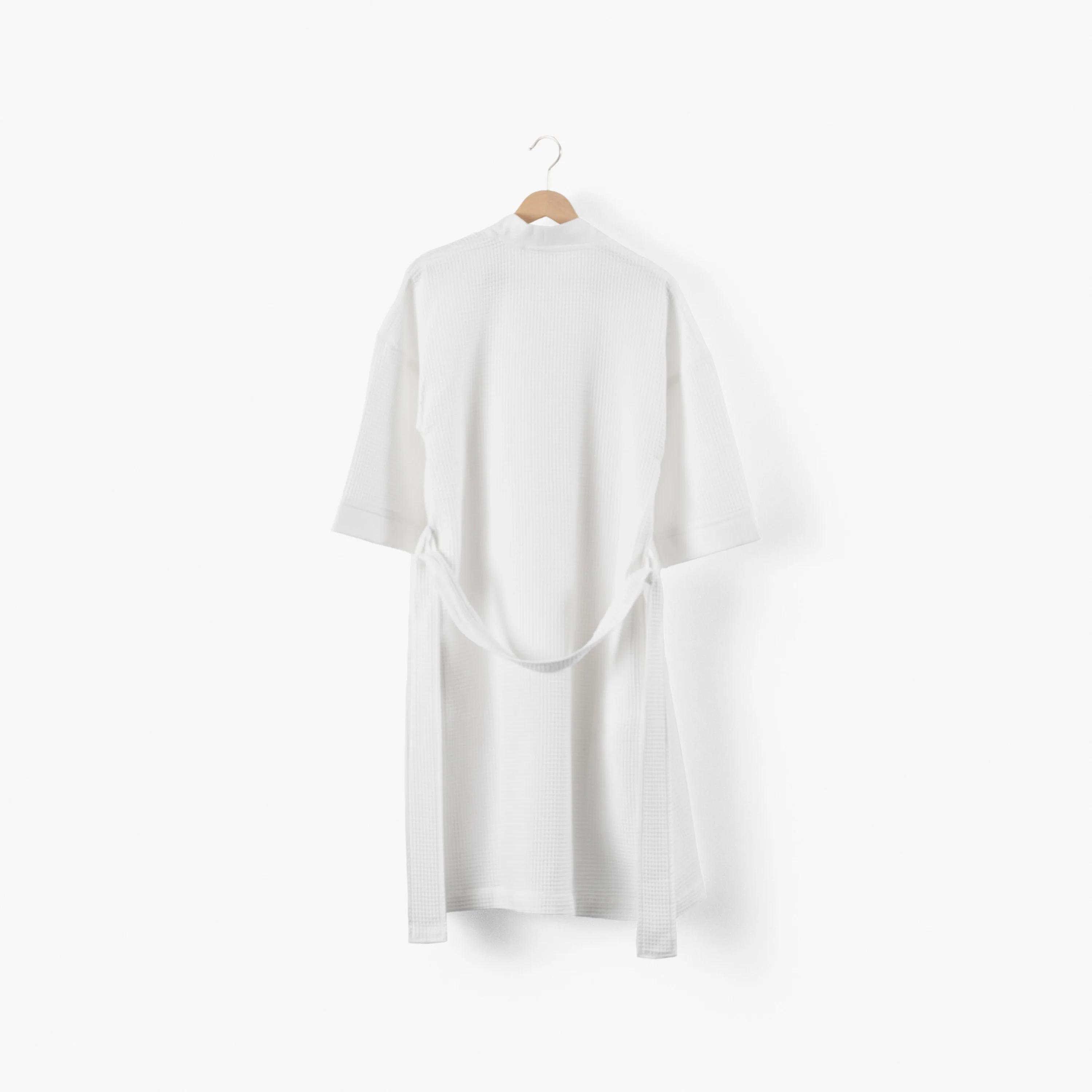 Jardin Women's Honeycomb Cotton Bathrobe - White - Image 5