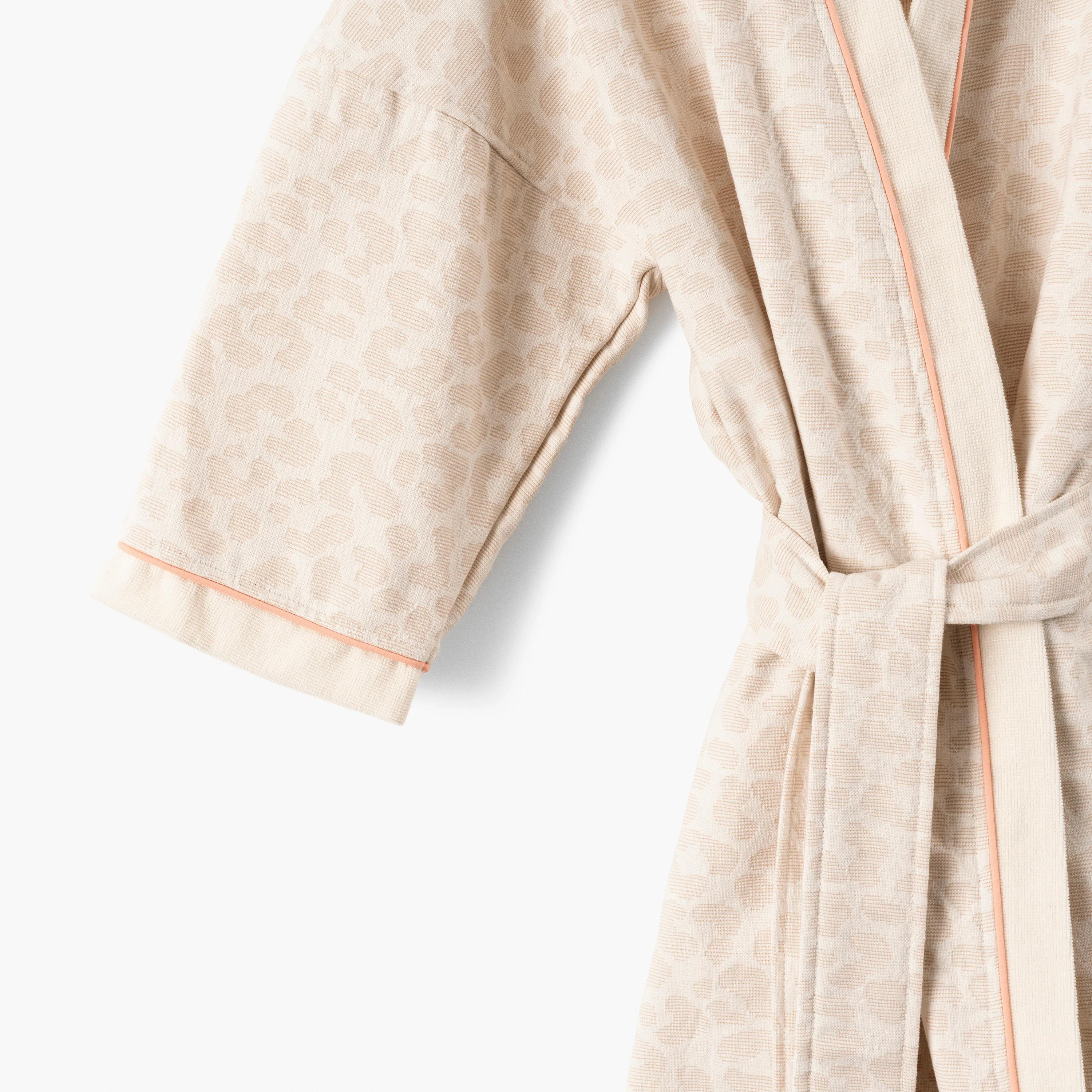 Leonore Women's Cotton Bathrobe - Ivory - Image 3