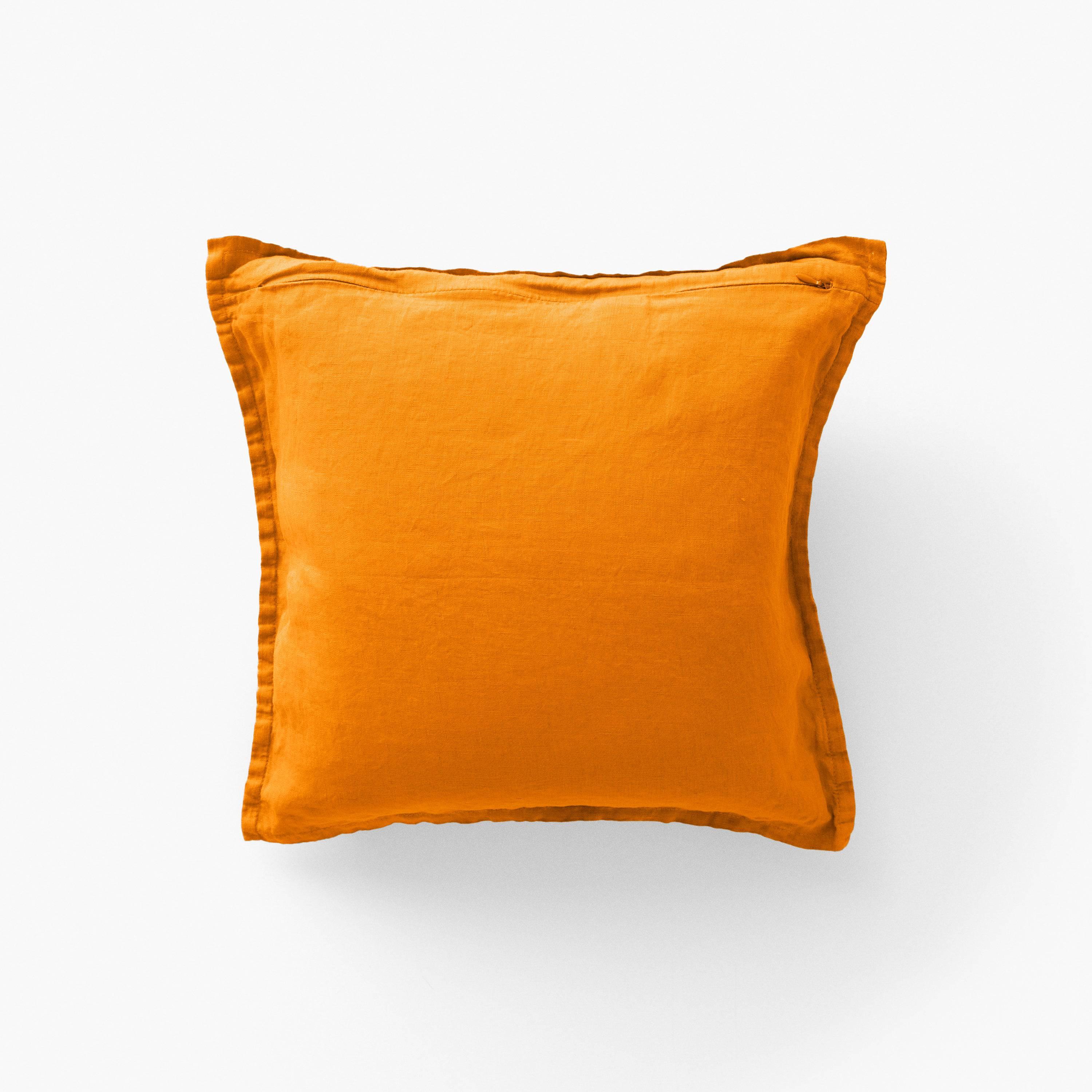 Linen cushion cover Songe curcuma - Image 2