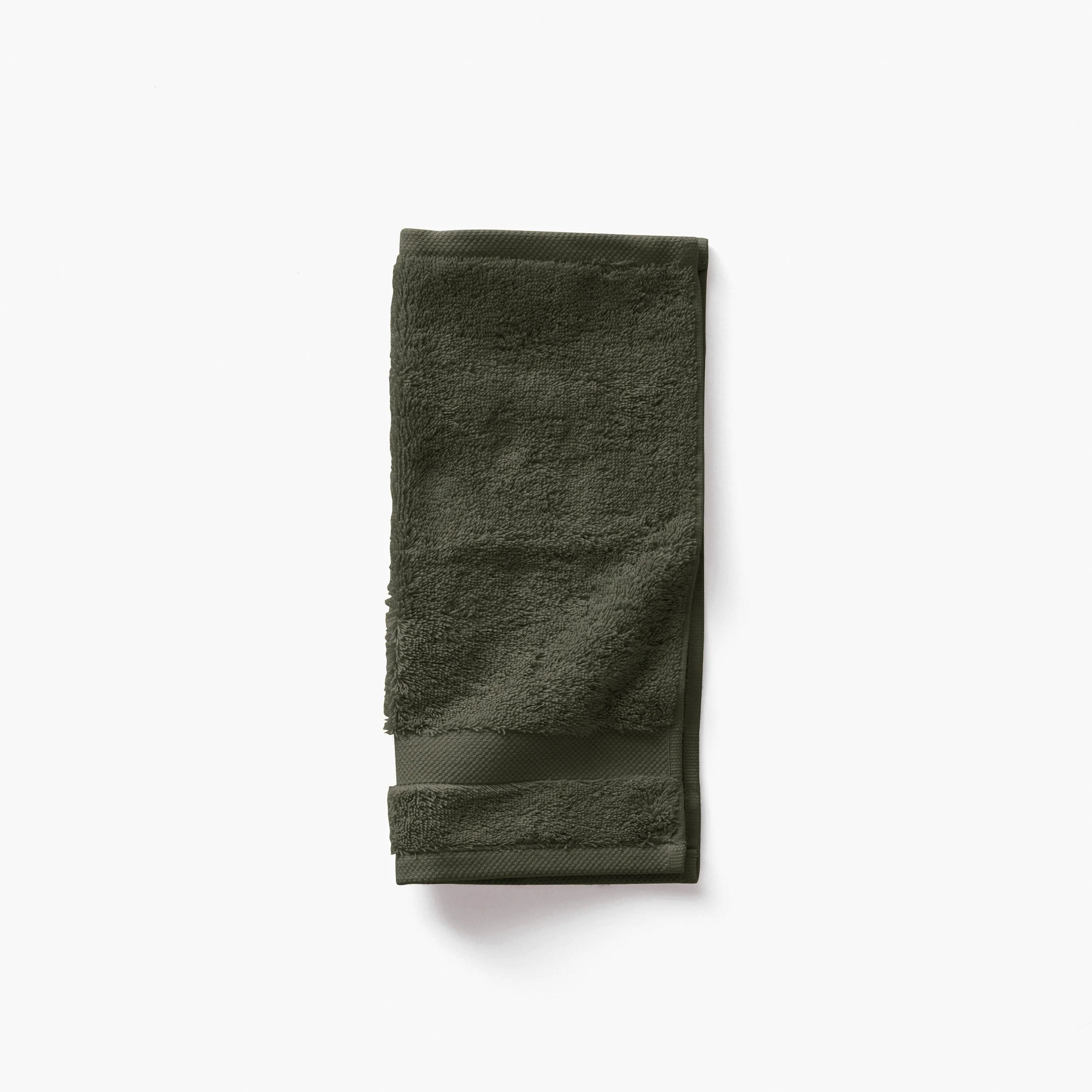 Lola II Cotton Guest Towel - Khaki Green - Image 6