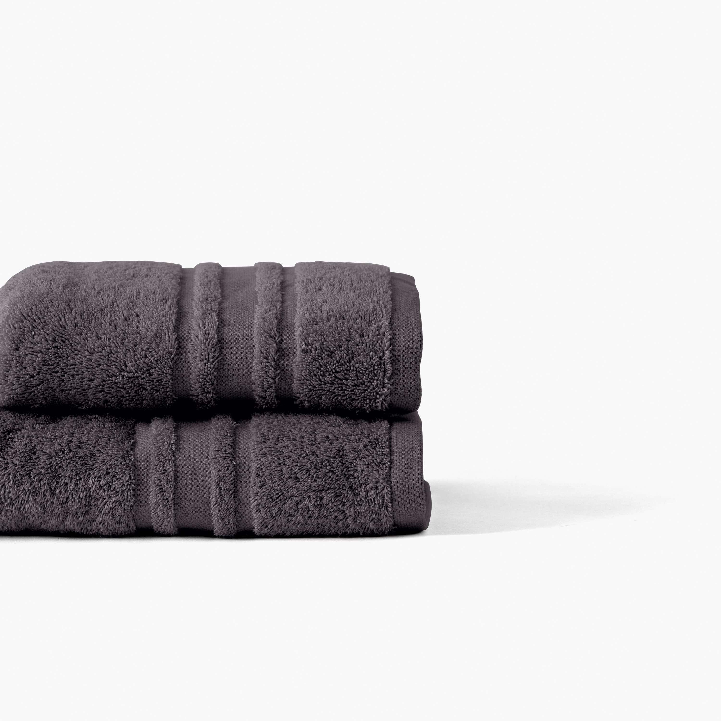 Lola II Cotton Bath Towel - Anthracite - Image 2