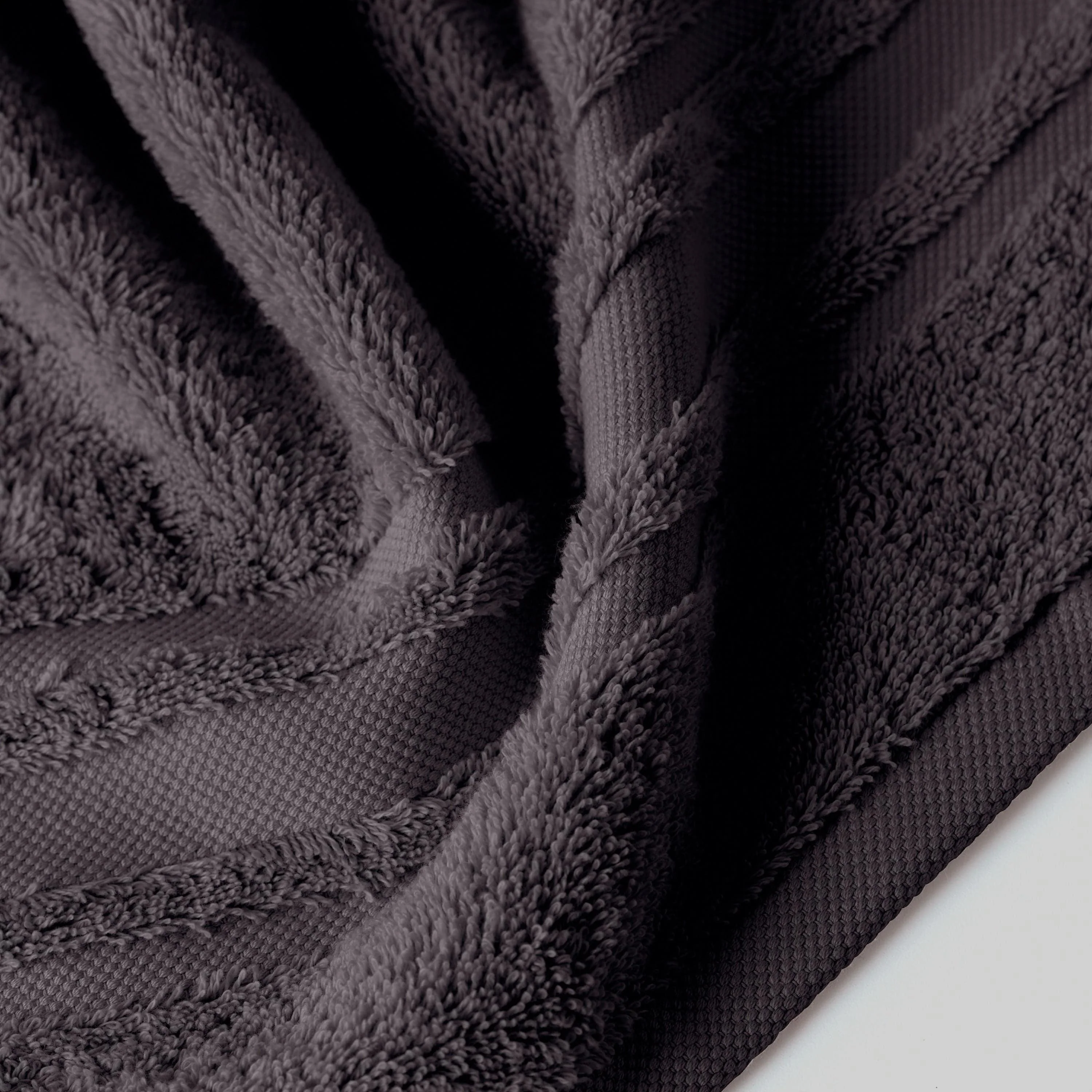 Lola II Cotton Bath Towel - Anthracite - Image 3