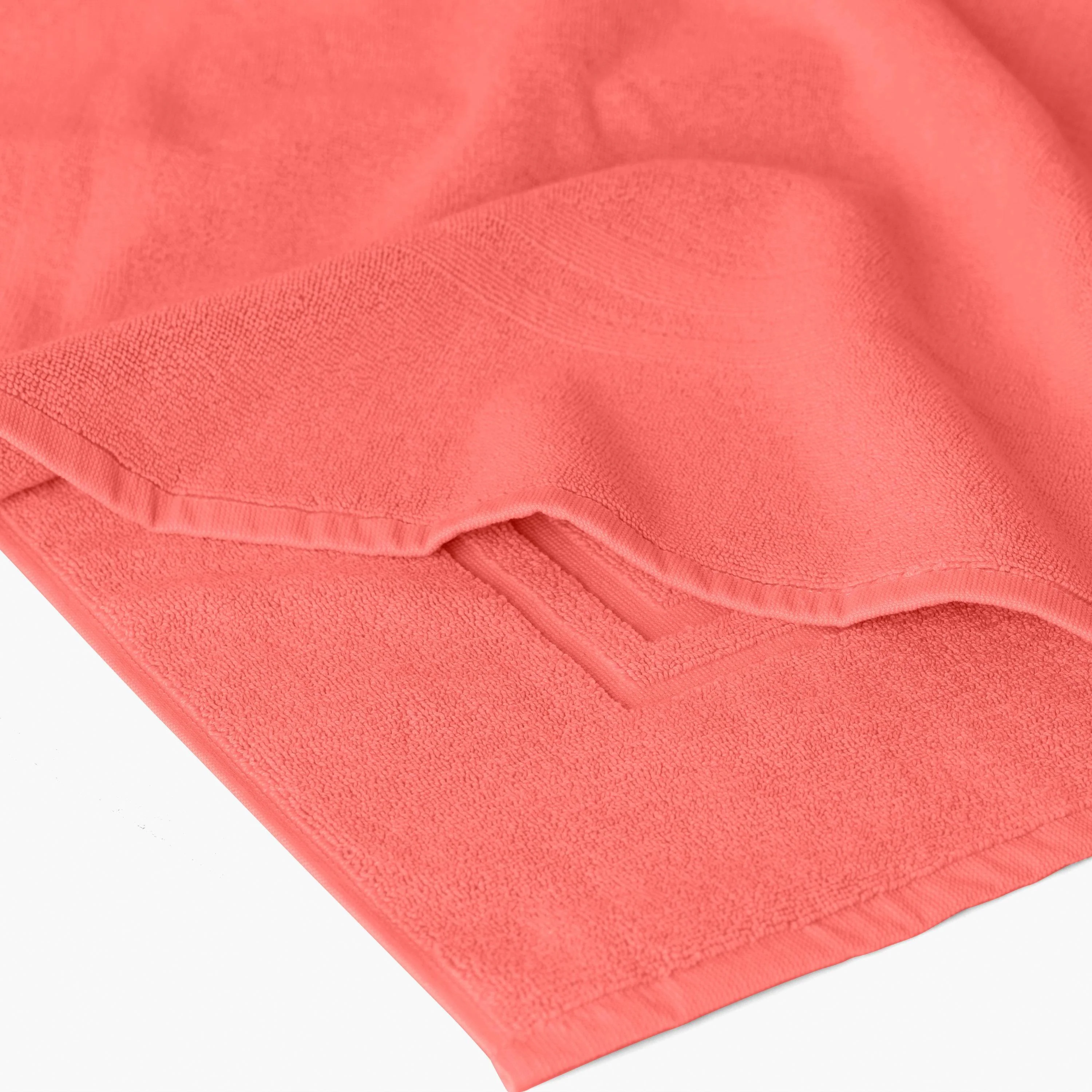 Lola II Cotton Bath Mat - Coral - Image 5