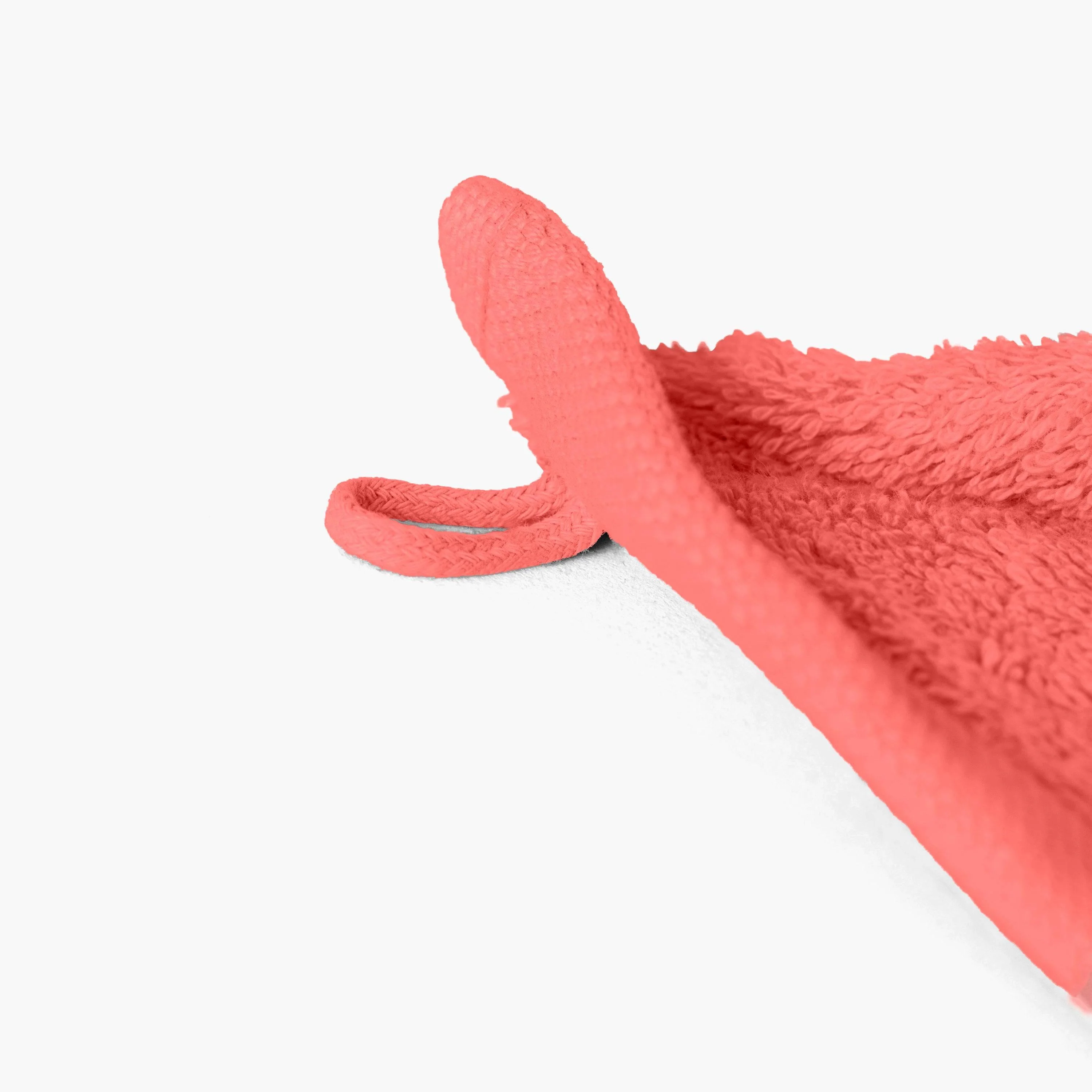 Lola II Cotton Guest Towel - Coral - Image 3