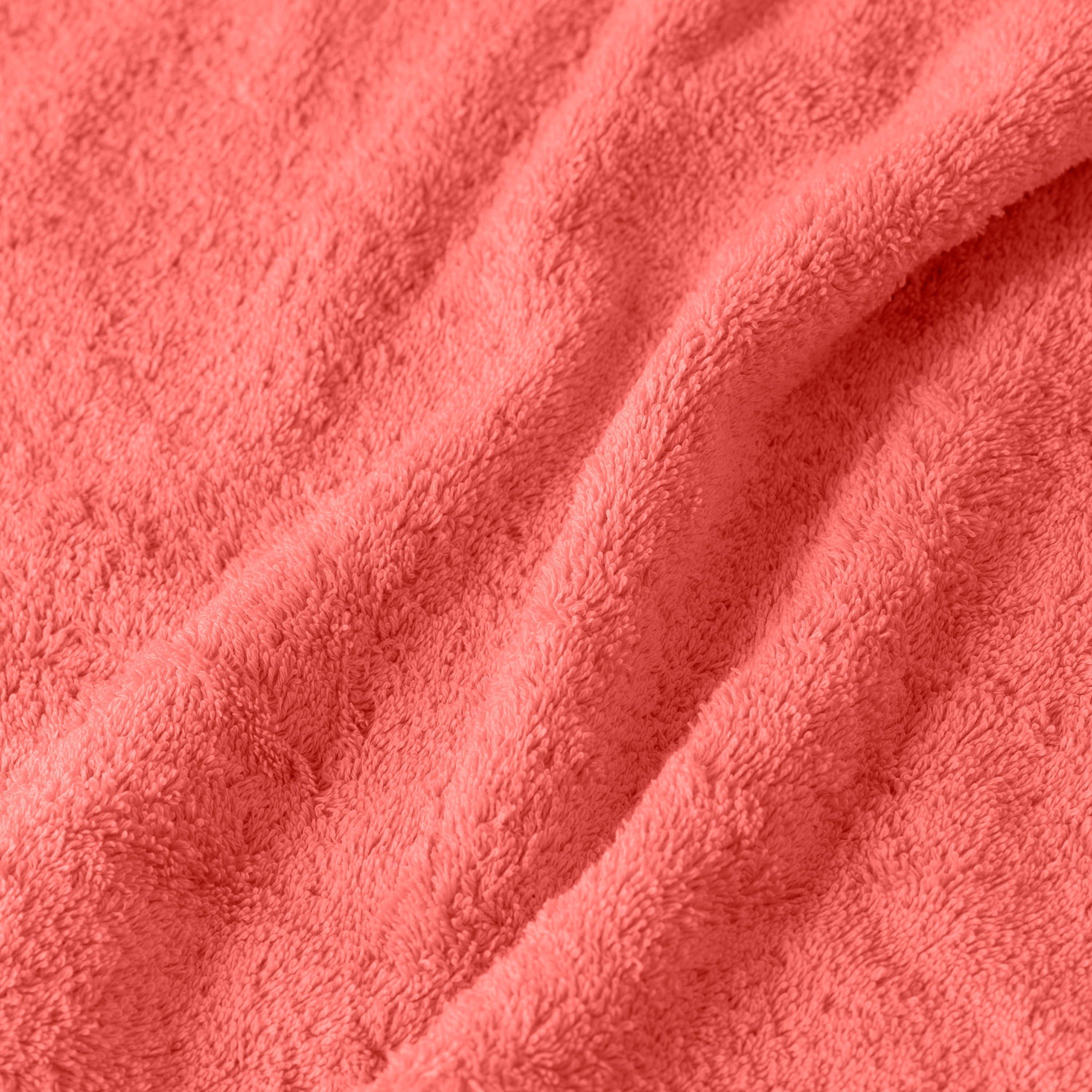 Lola II Cotton Guest Towel - Coral - Image 4