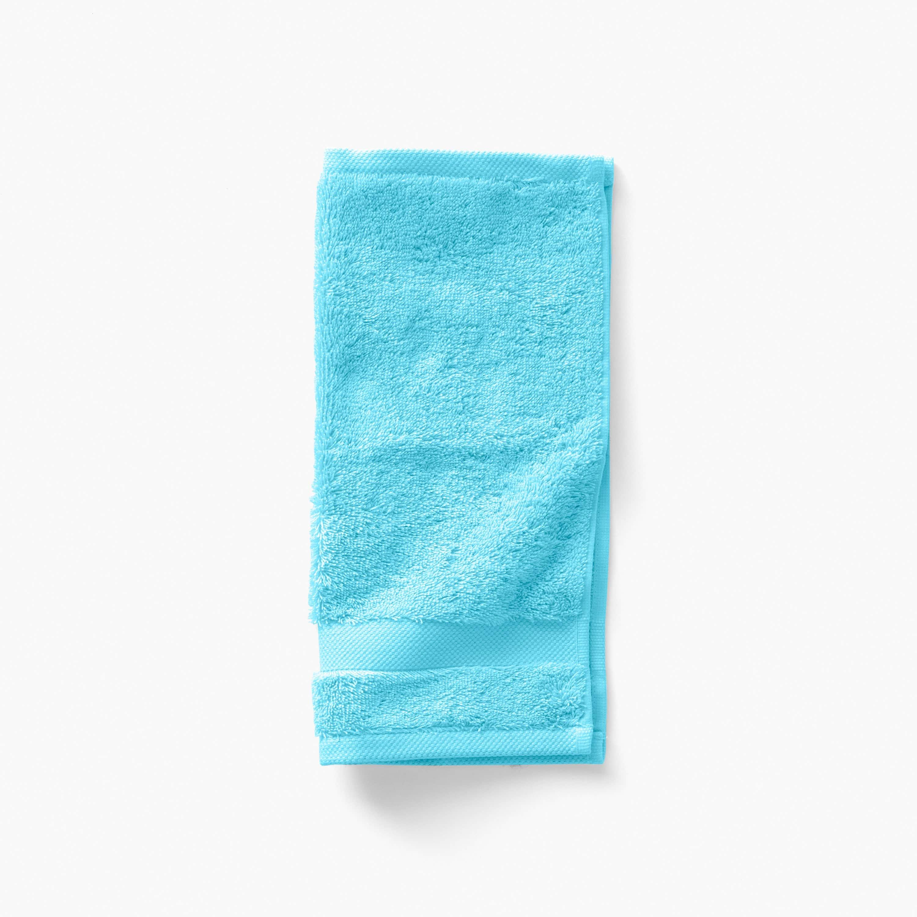 Lola II Cotton Washcloth - Turquoise - Image 2