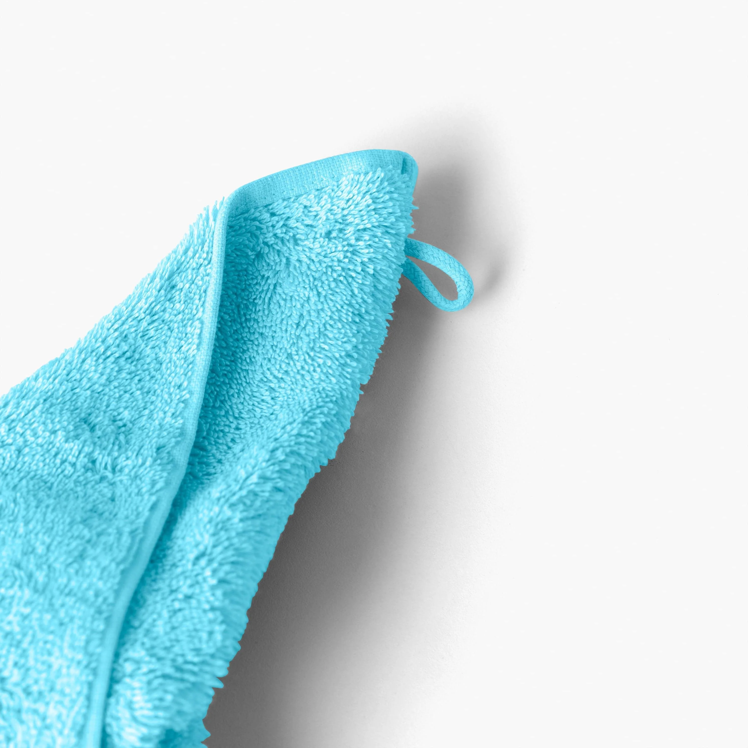 Lola II Cotton Washcloth - Turquoise - Image 4