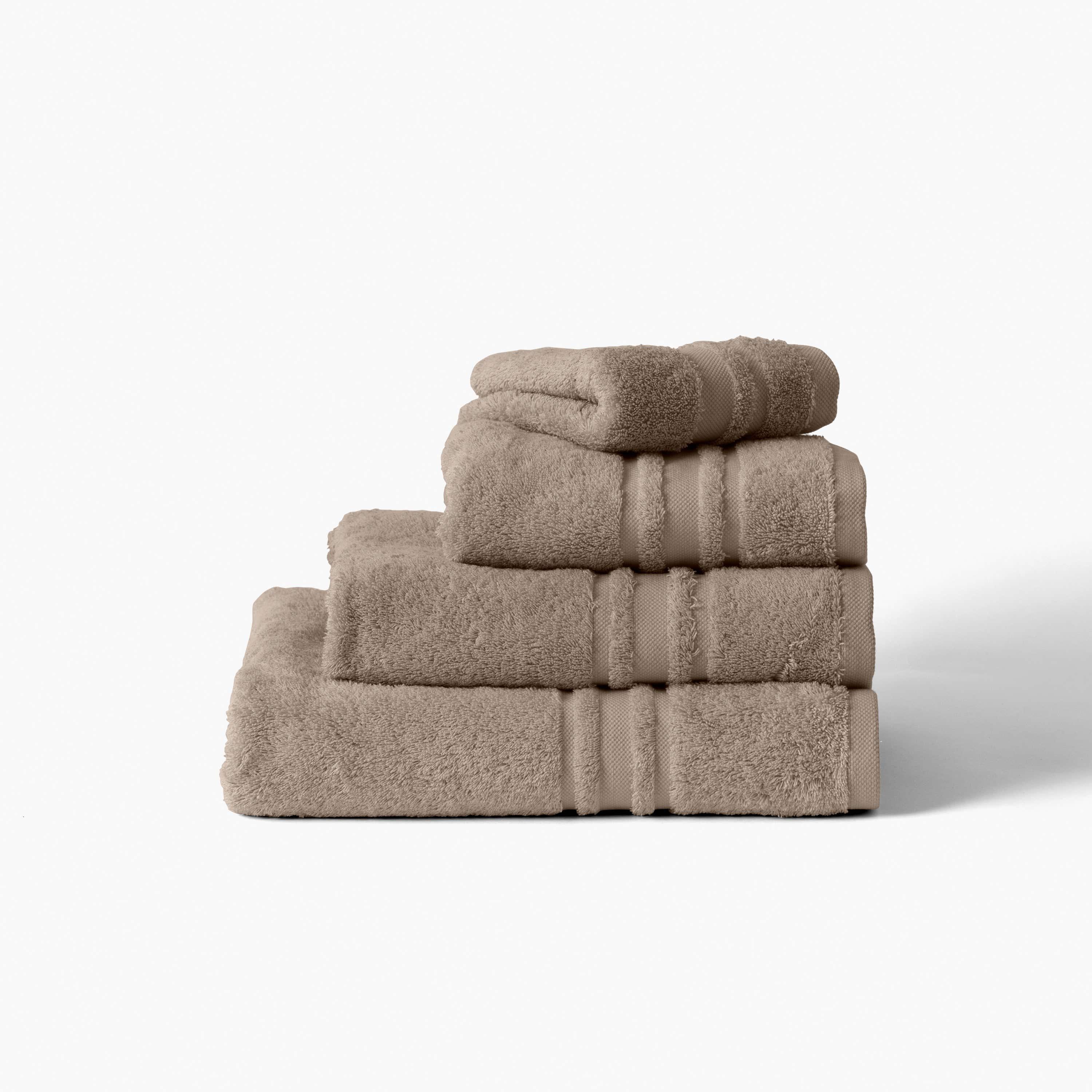 Lola II Cotton Bath Towel - Mink - Image 4