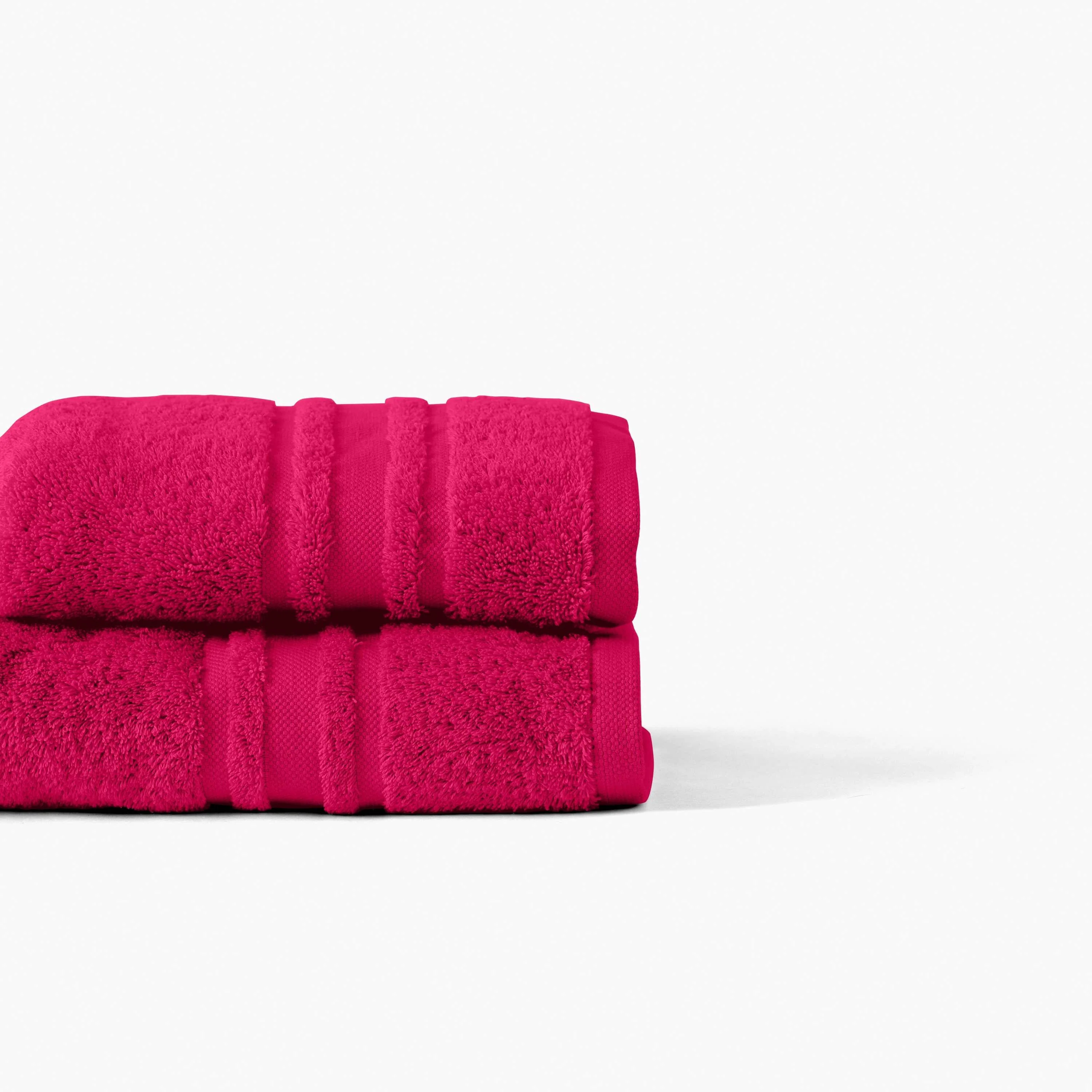 Lola II Cotton Bath Towel - Raspberry - Image 5