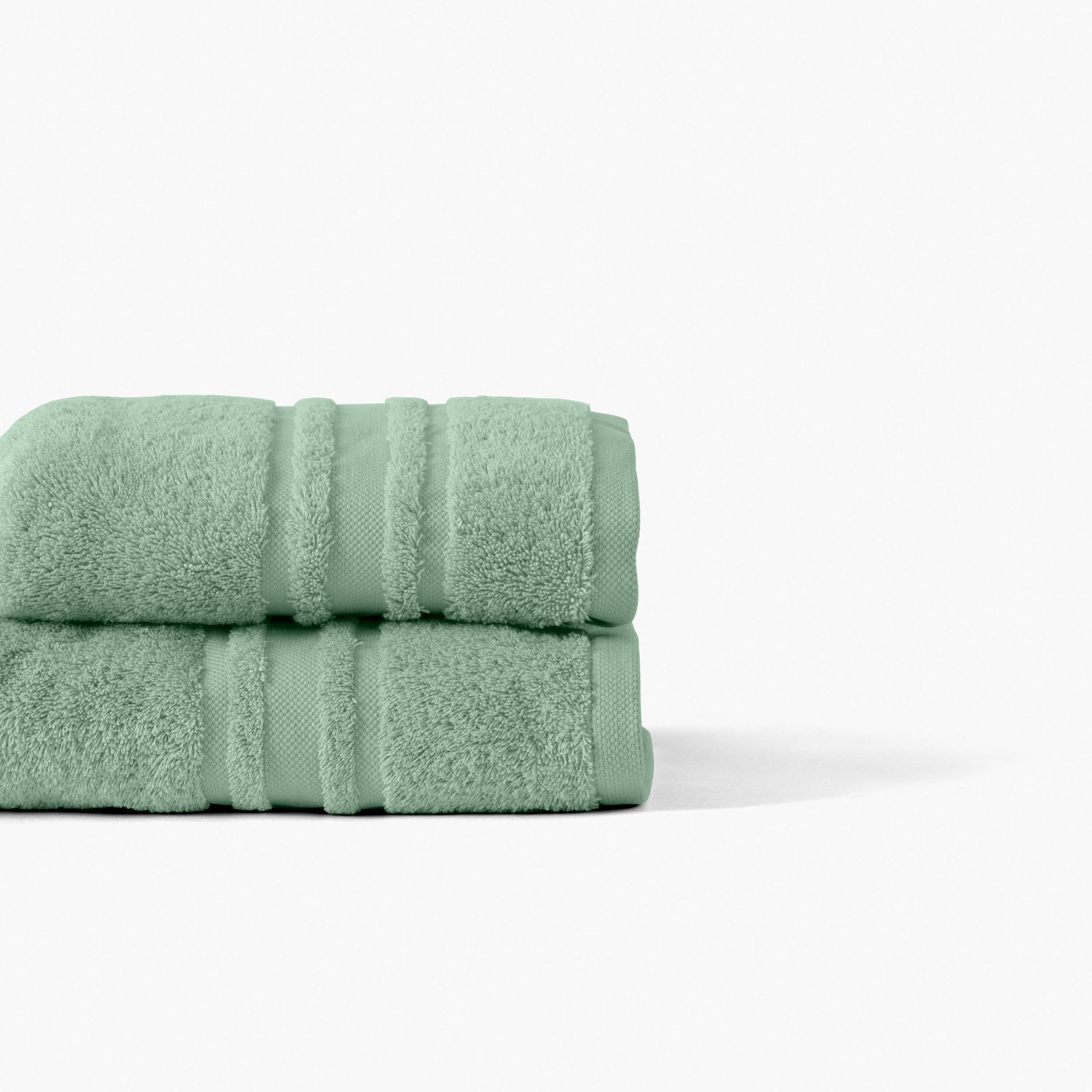 Lola II Cotton Bath Towel - Sage - Image 5