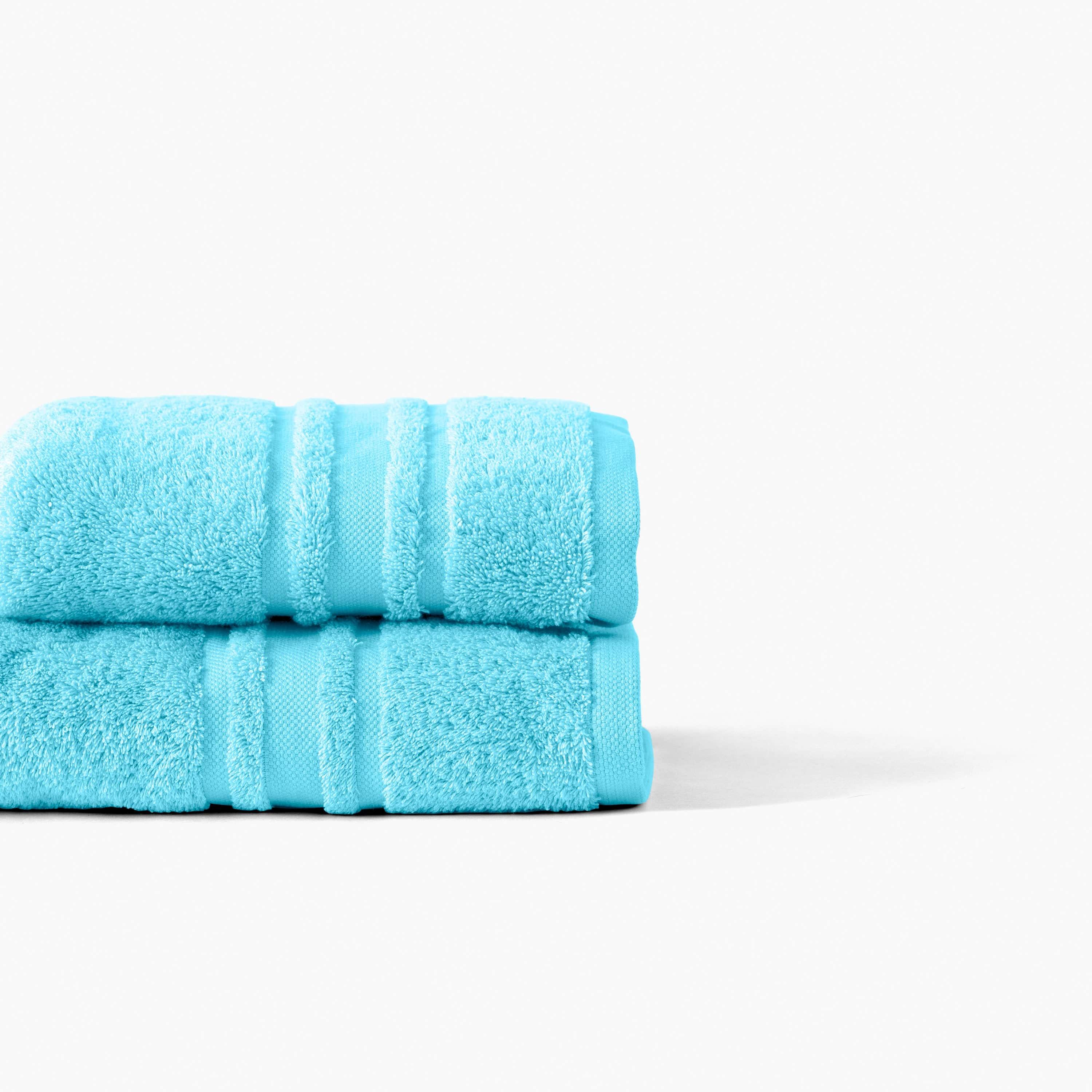 Lola II Cotton Bath Towel - Turquoise - Image 5