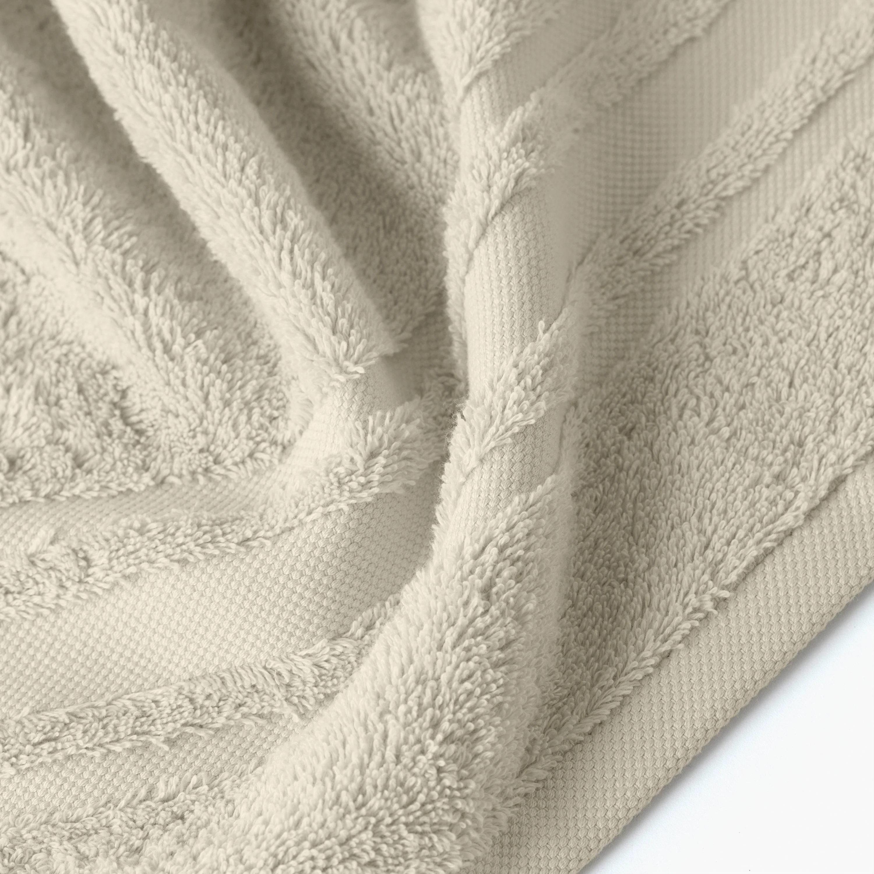 Lola II Cotton Towel Set - Linen - Image 6