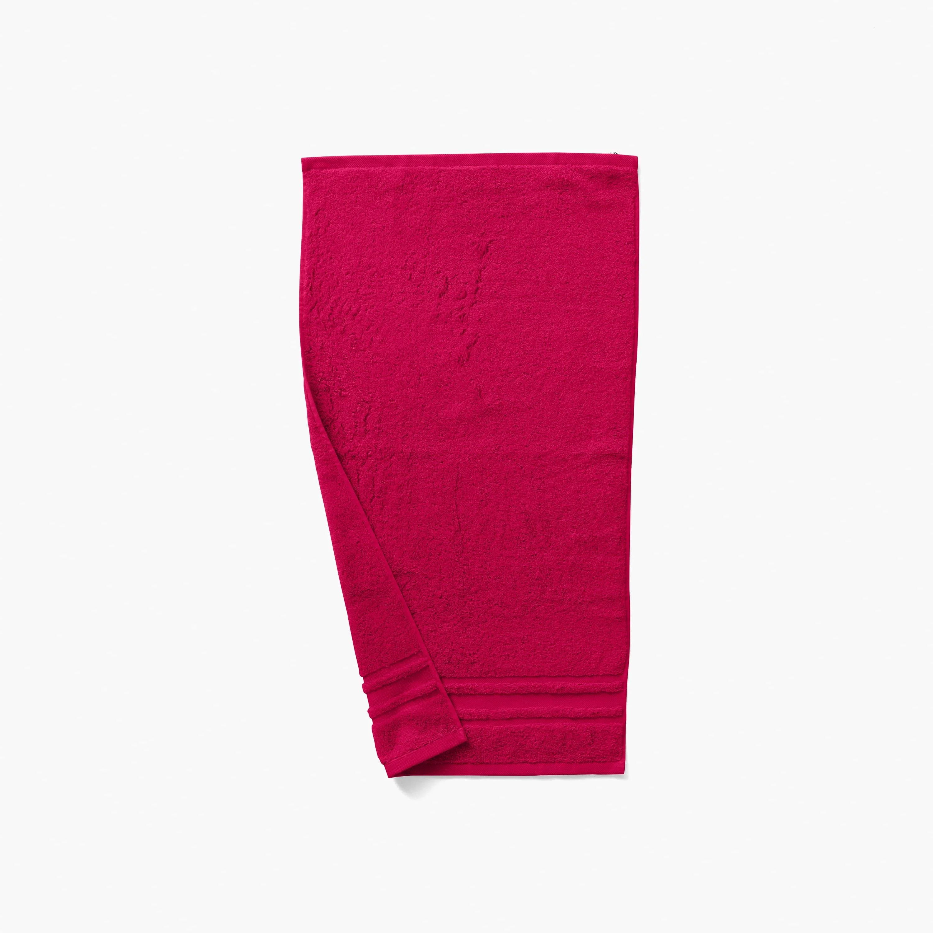 Lola II Cotton Towel Set - Raspberry - Image 3