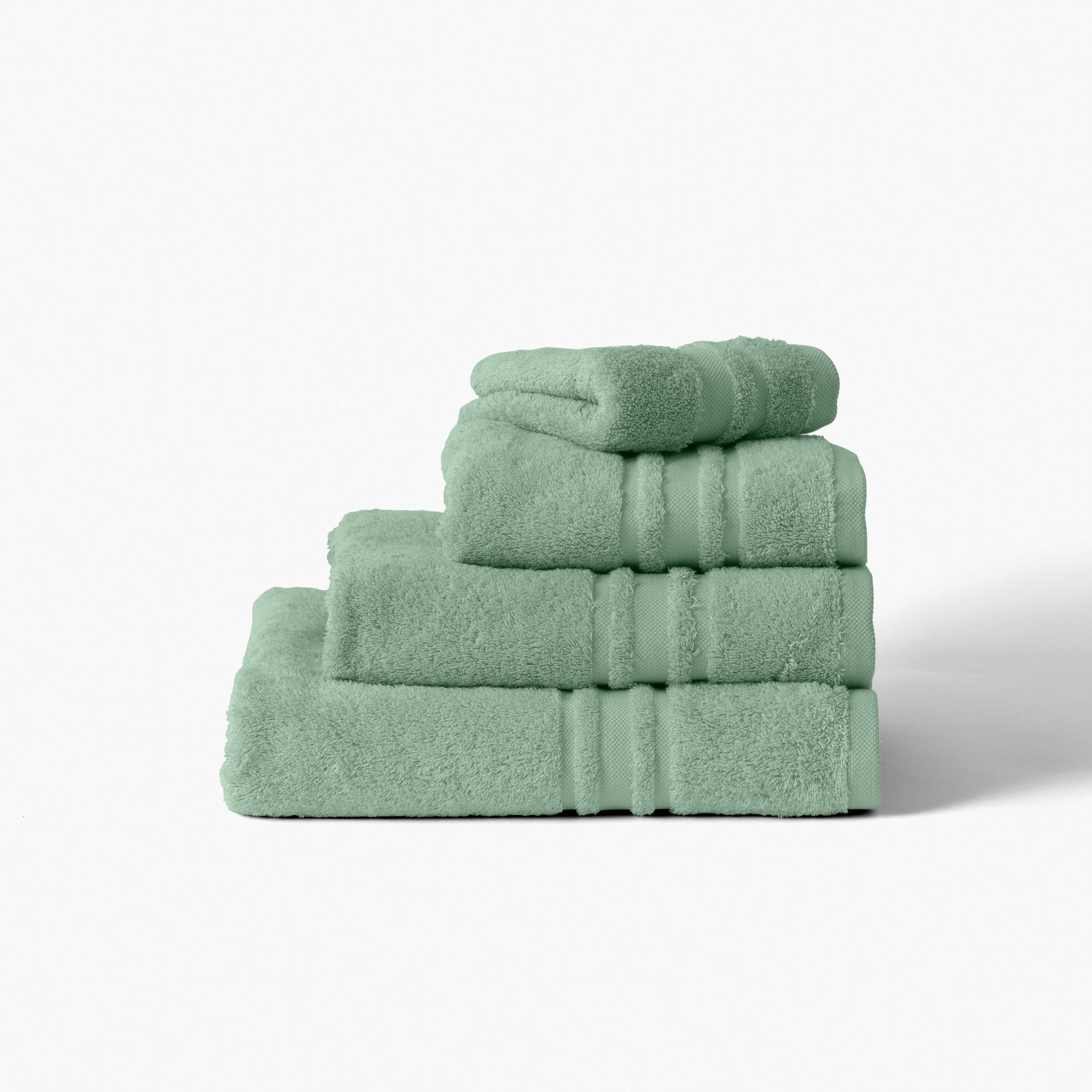 Lola II Cotton Bath Towel - Sage - Image 4