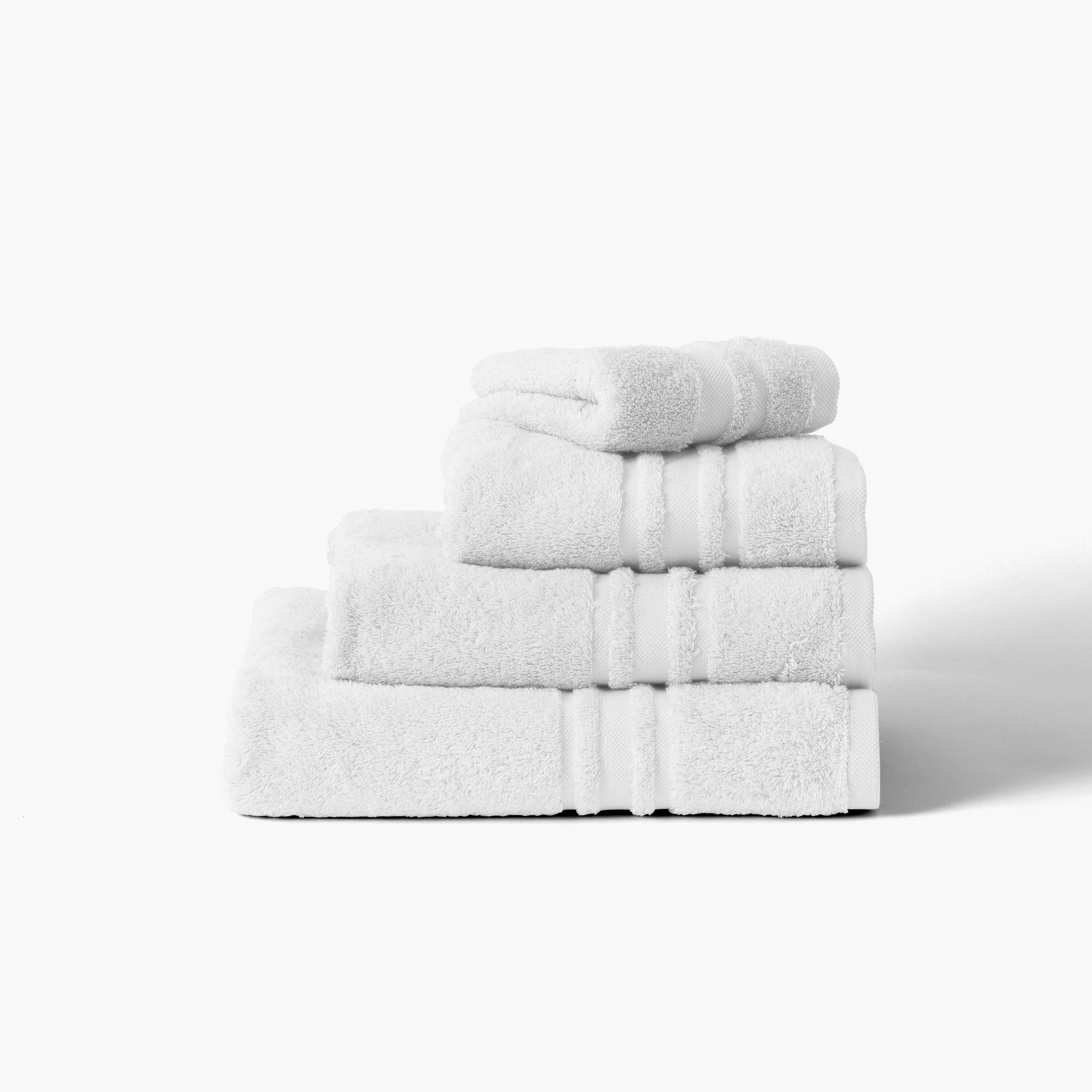 Lola II Cotton Bath Towel - White - Image 4