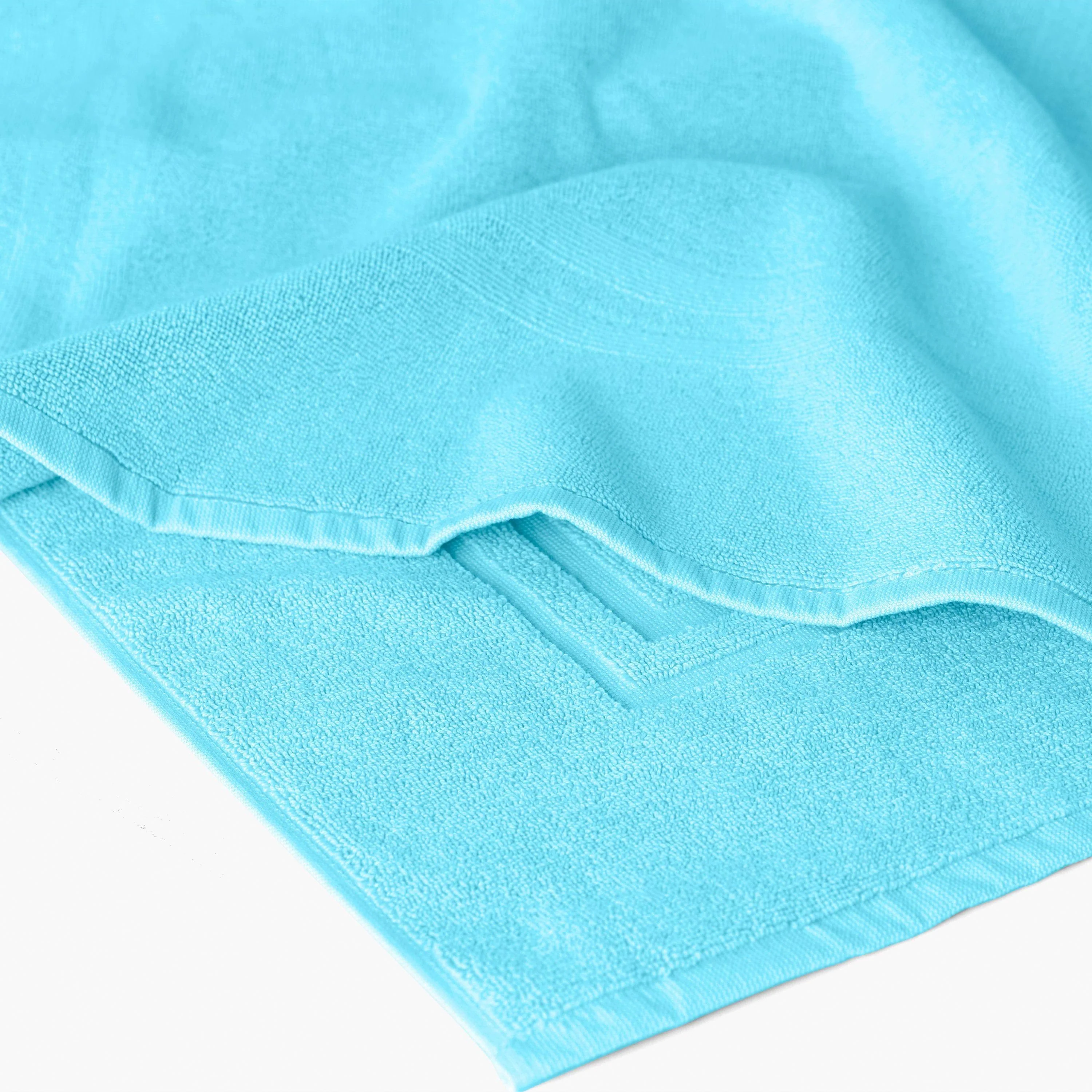 Lola II Cotton Bath Mat - Turquoise - Image 5