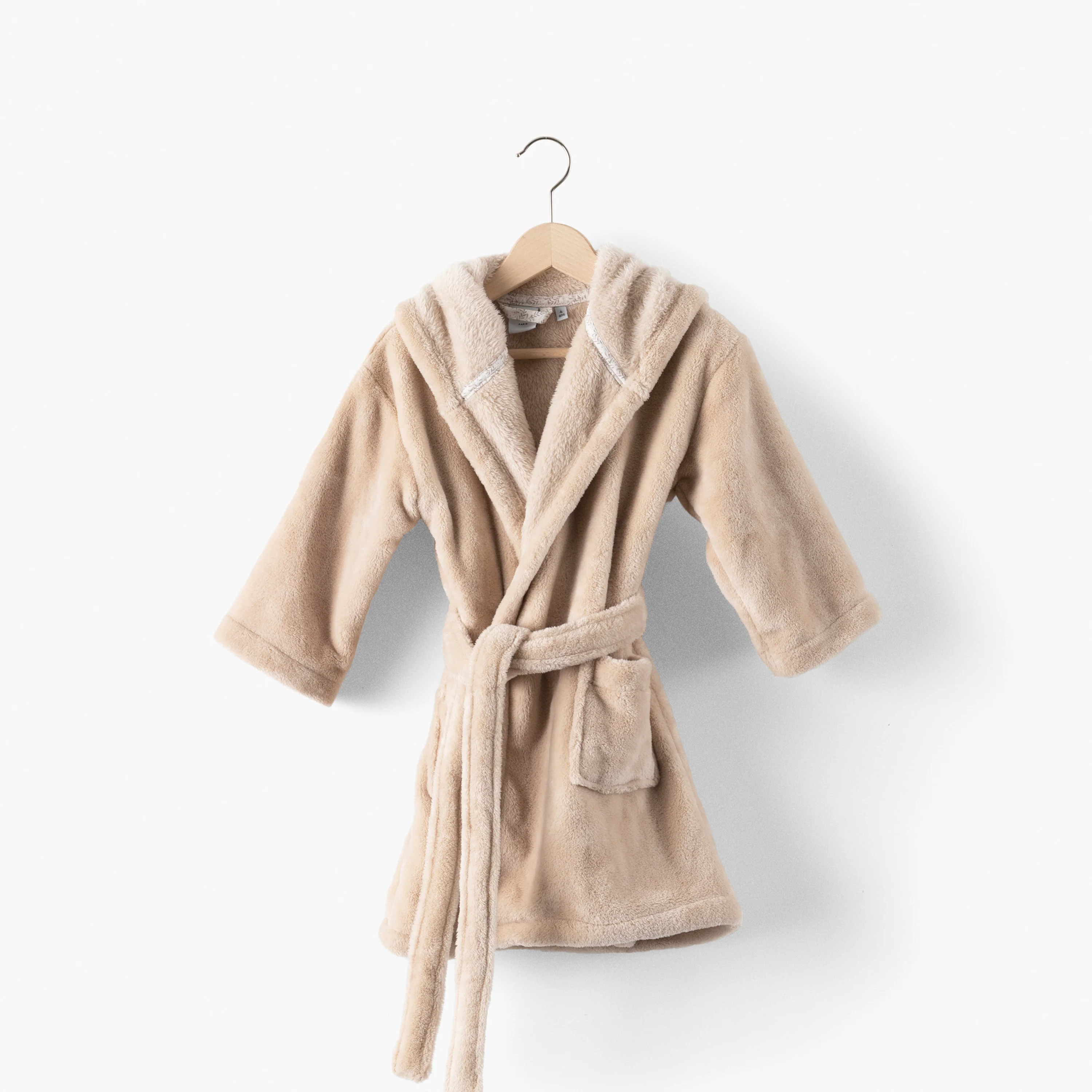 Merveille Children's Fleece Dressing Gown - Beige