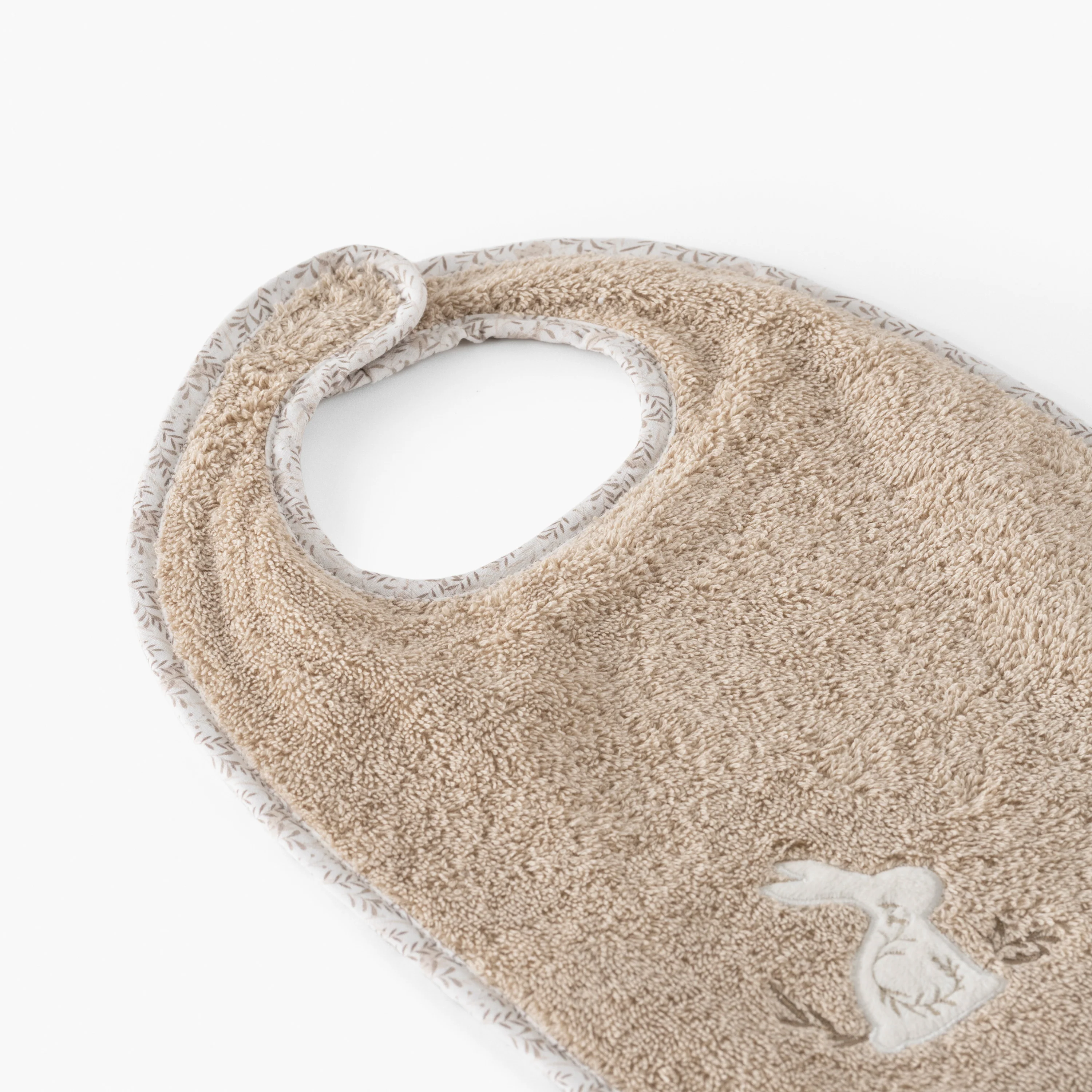 Merveille Organic Cotton Bib - Beige - Image 3