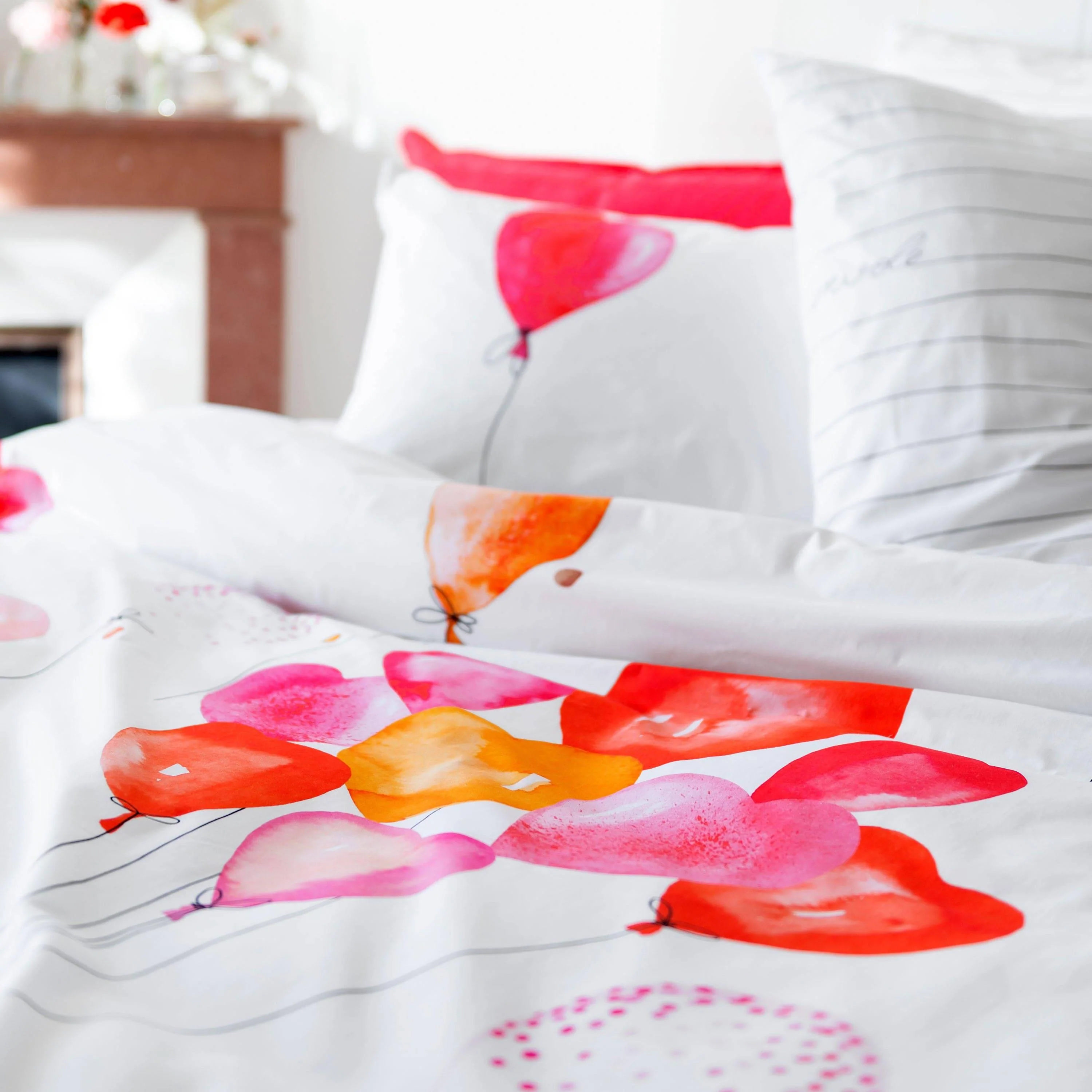 Mon Amour Cotton Percale Duvet Cover - Multicolour - Image 3