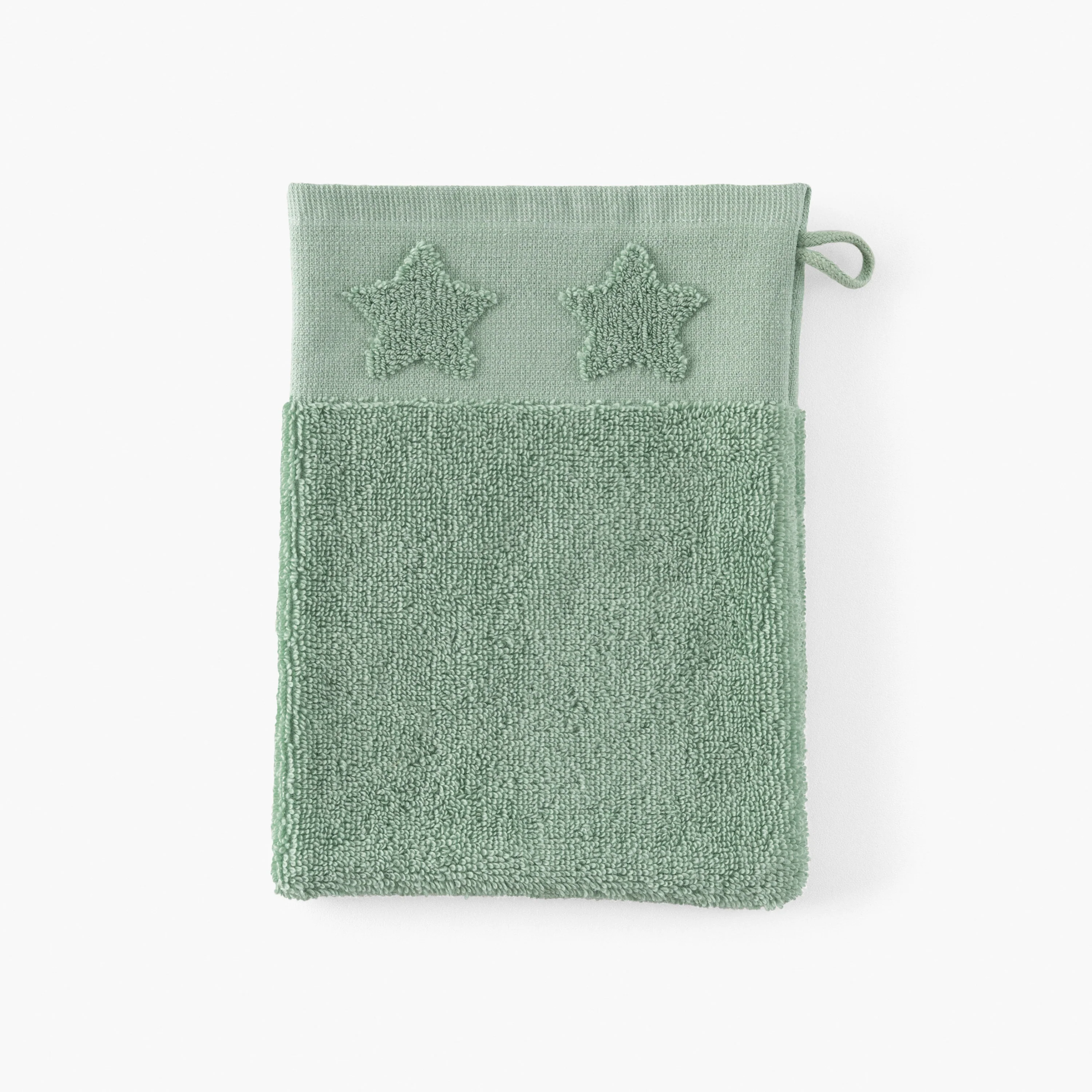 Monjour Cotton Bath Glove - Eucalyptus - Image 2