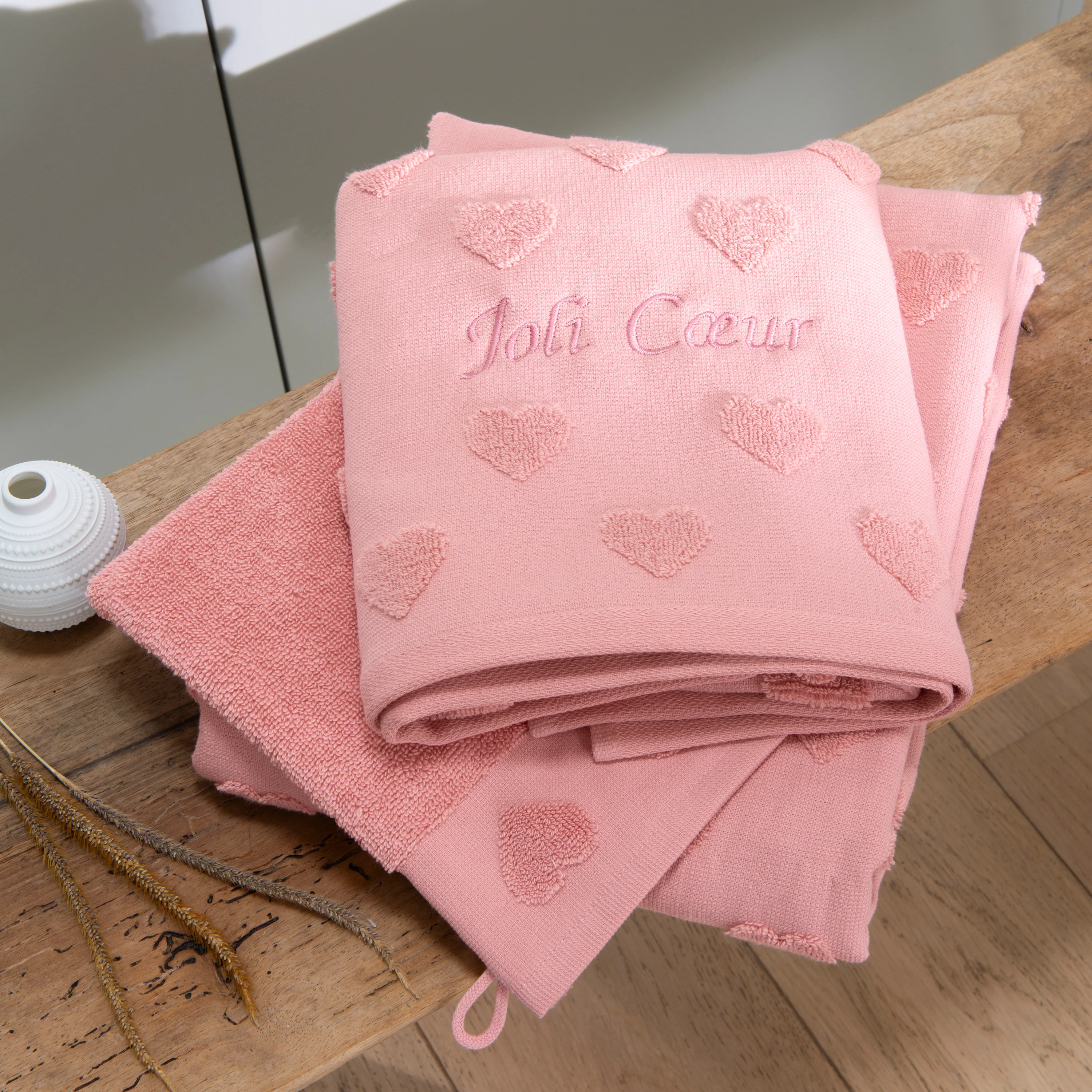 Monjour Cotton Bath Towel - Sorbet - Image 2