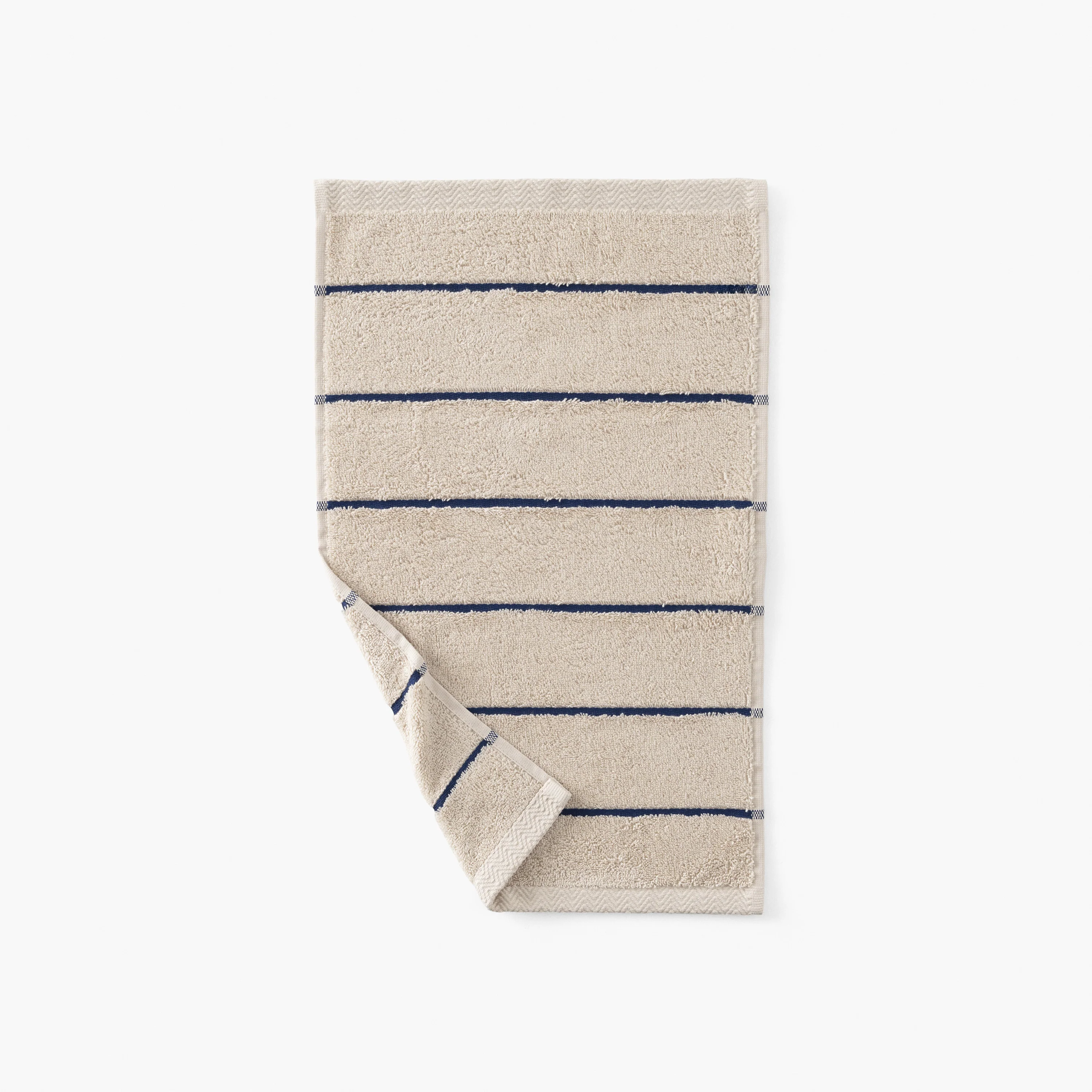 Naoussa Cotton Guest Towel - Chalk