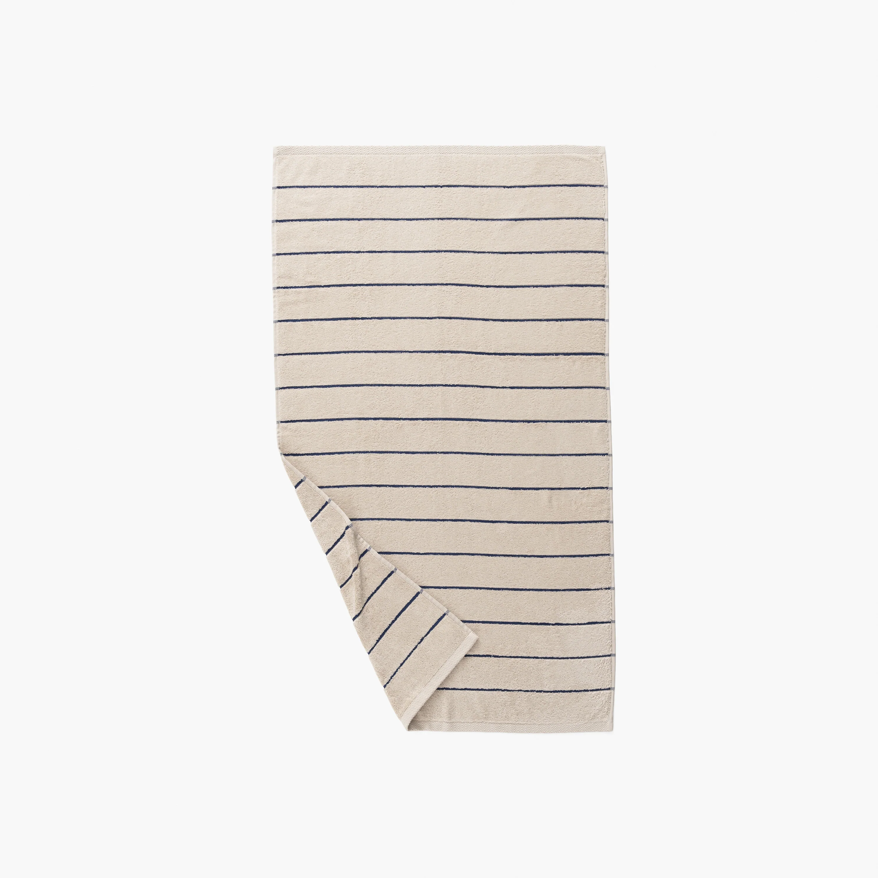 Naoussa Cotton Bath Towel - Chalk - Image 3