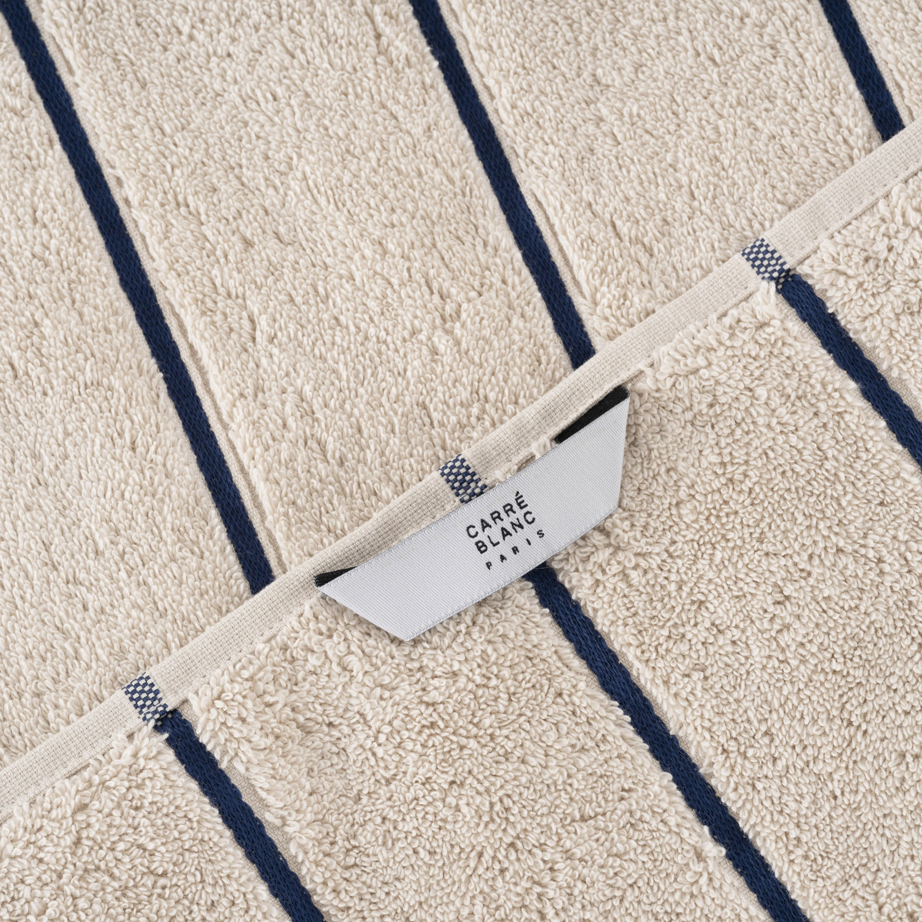 Naoussa Cotton Bath Towel - Chalk - Image 4