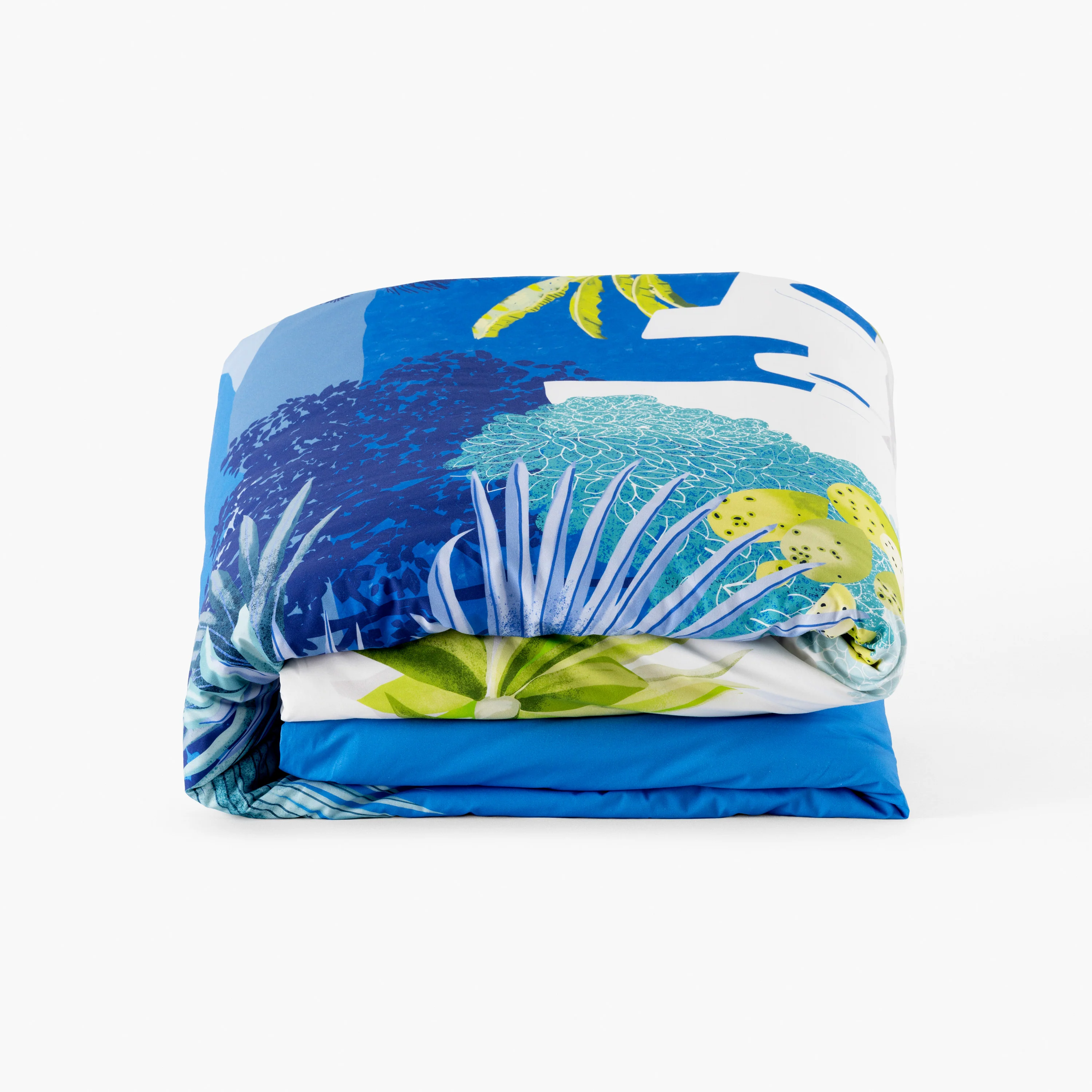 Naoussa Cotton Duvet Cover - Multicolour - Image 2