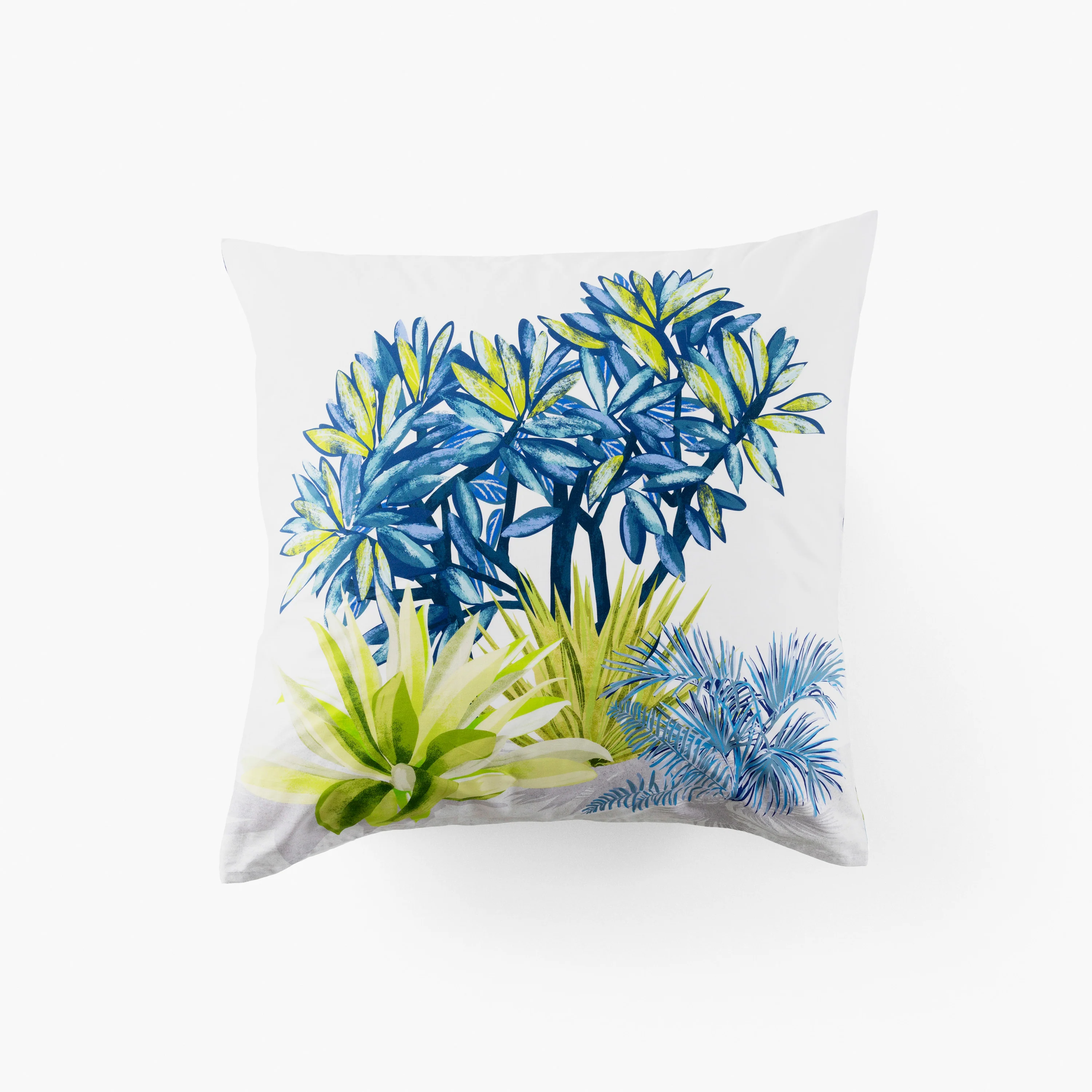 Naoussa Square Cotton Pillowcase - Multicolour - Image 2