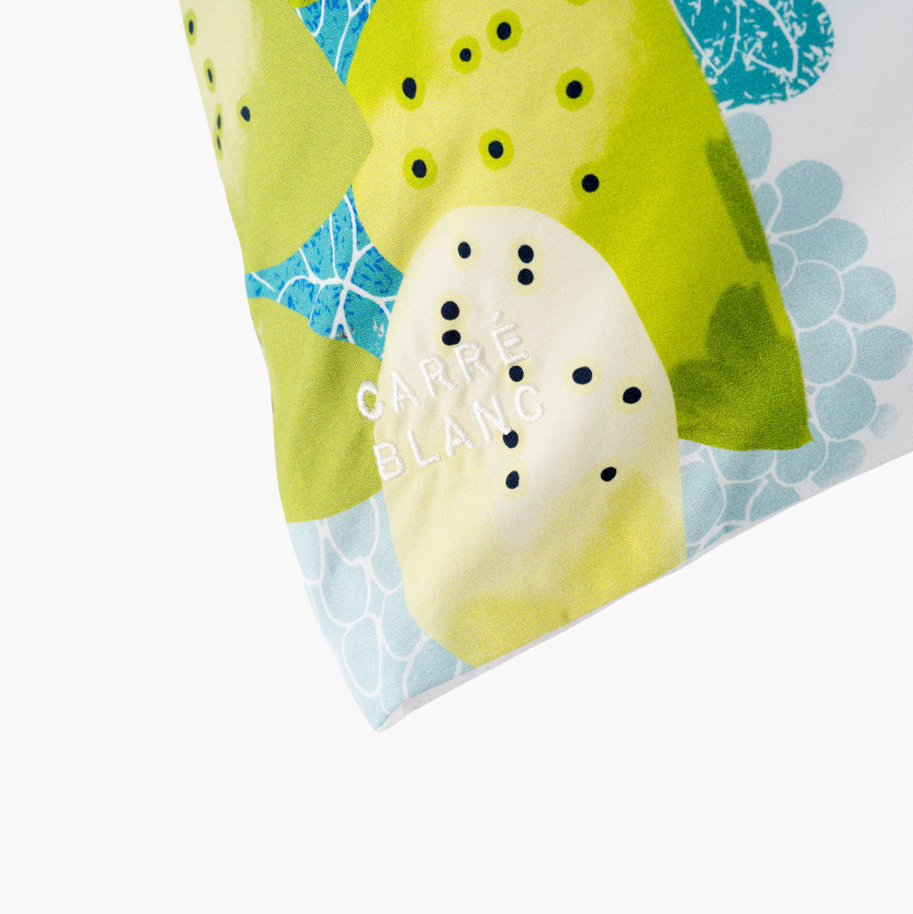 Naoussa Square Cotton Pillowcase - Multicolour - Image 4