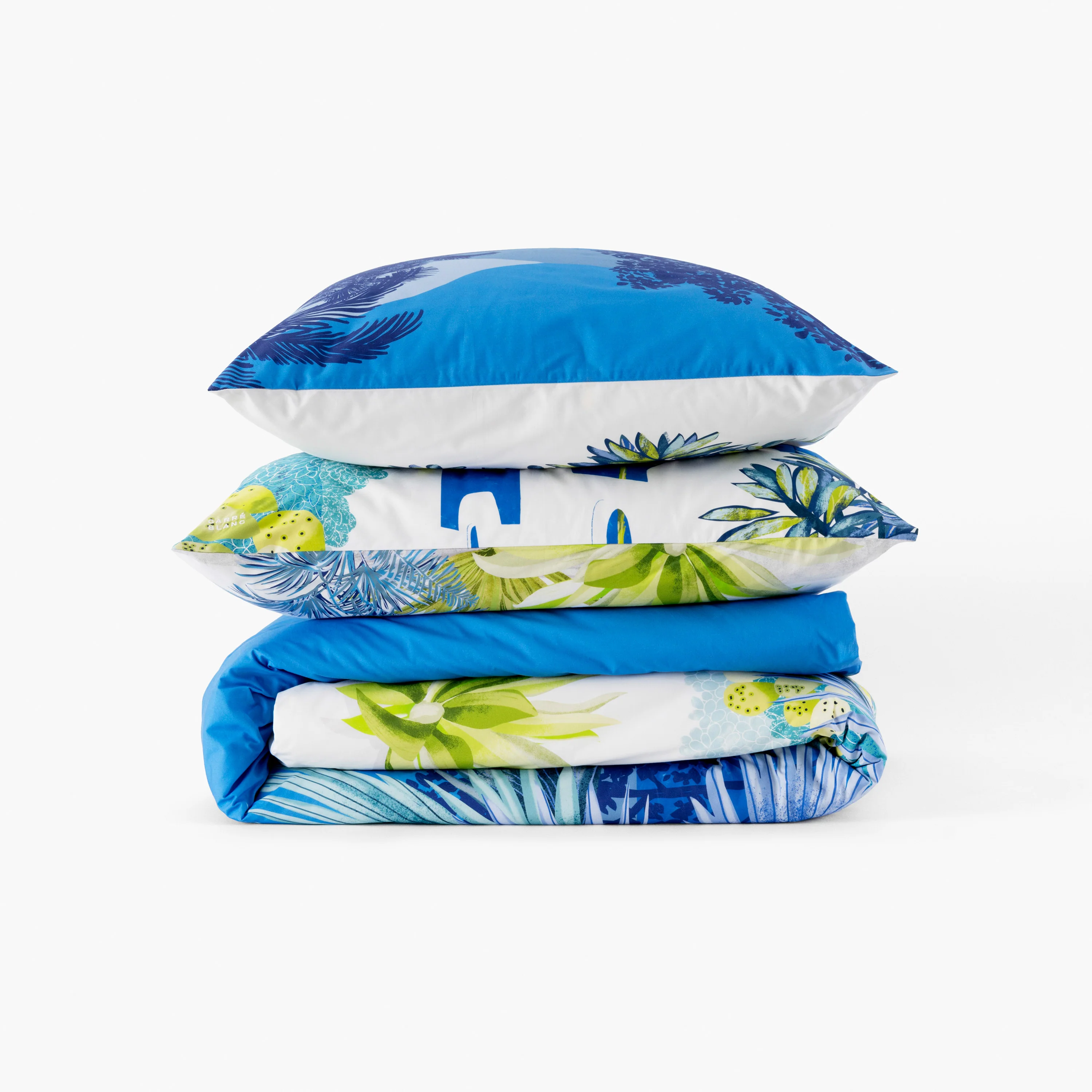 Naoussa Square Cotton Pillowcase - Multicolour - Image 5